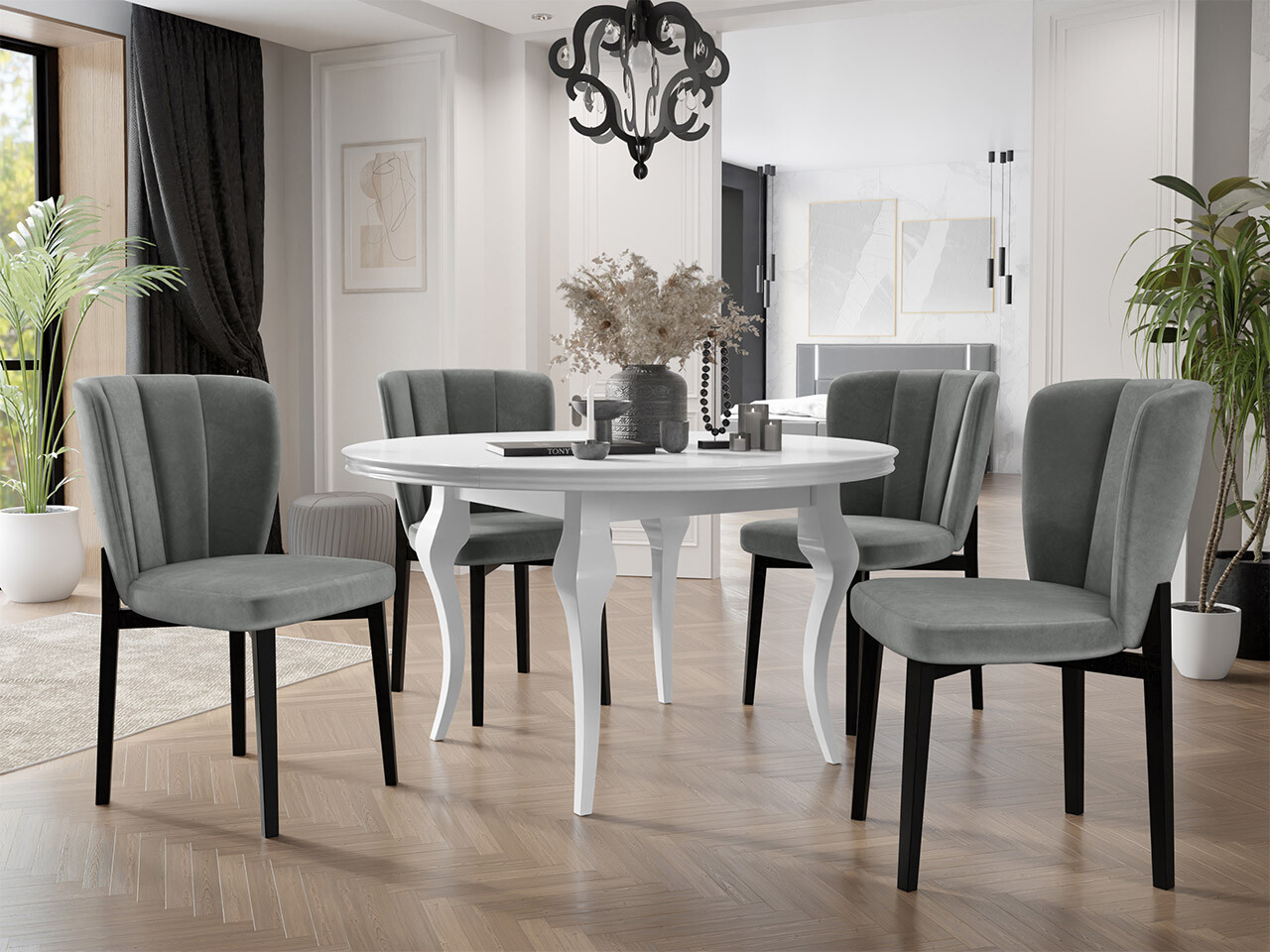 Set de dining Racine 141 (Magic Velvet 2217)
