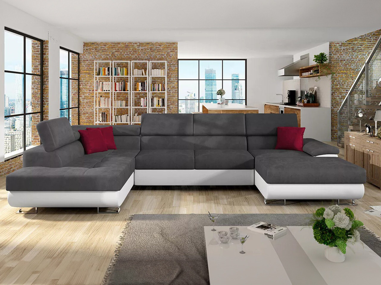 Colțar Comfivo Ruta IV (Soft 017 + Uttario Velvet 2971 + Kronos 02)