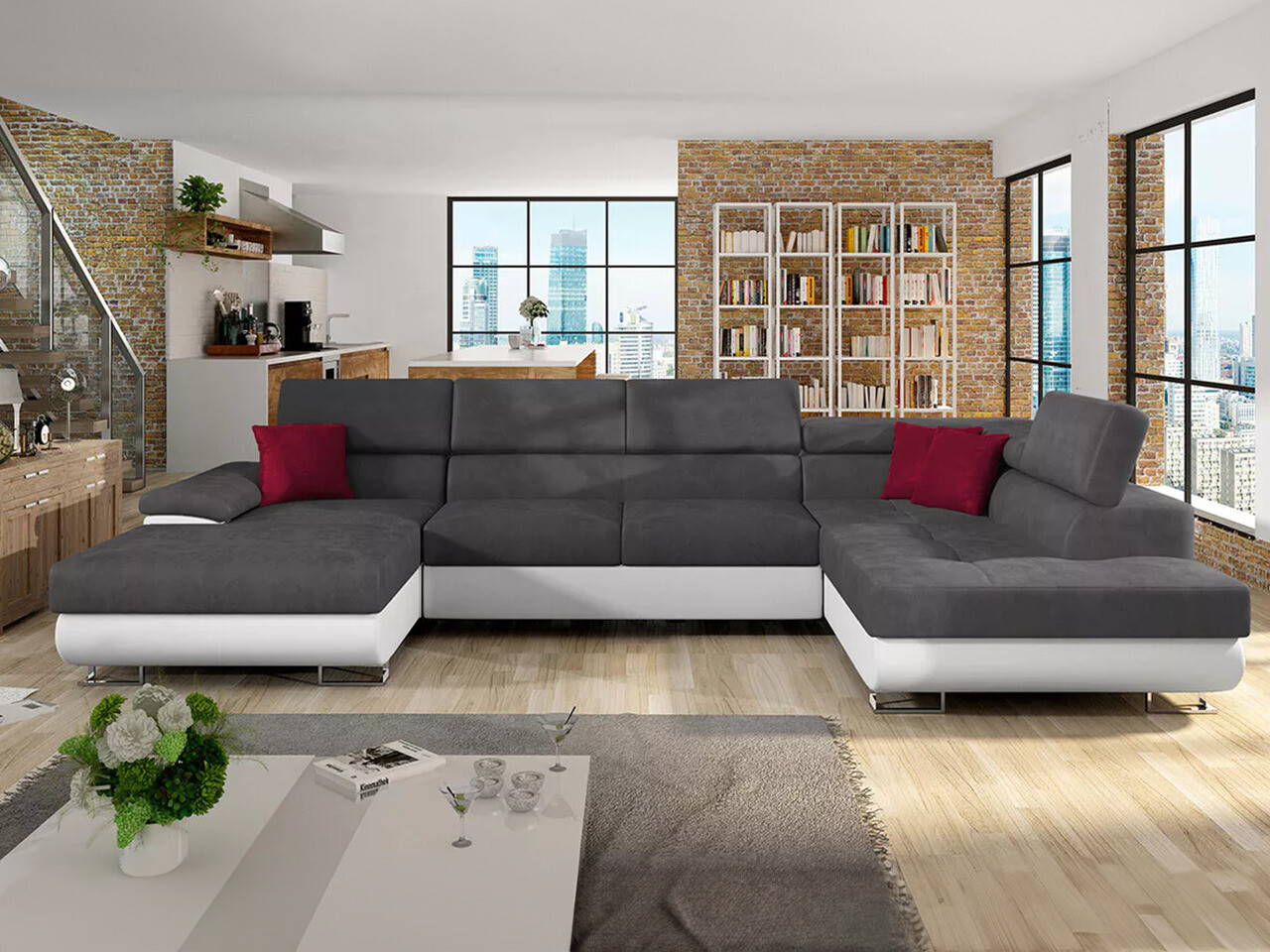 Colțar Comfivo Ruta IV (Soft 017 + Uttario Velvet 2971 + Kronos 02)
