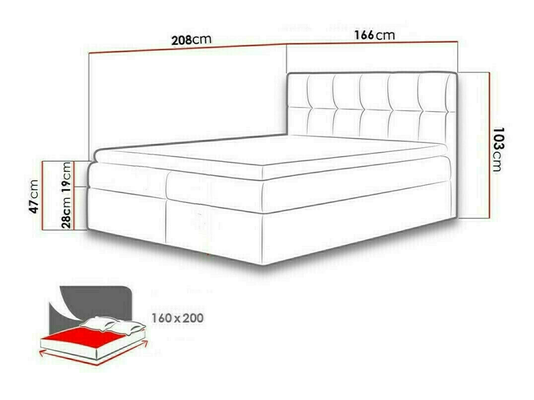 Pat boxspring Aedes (Muna 08)