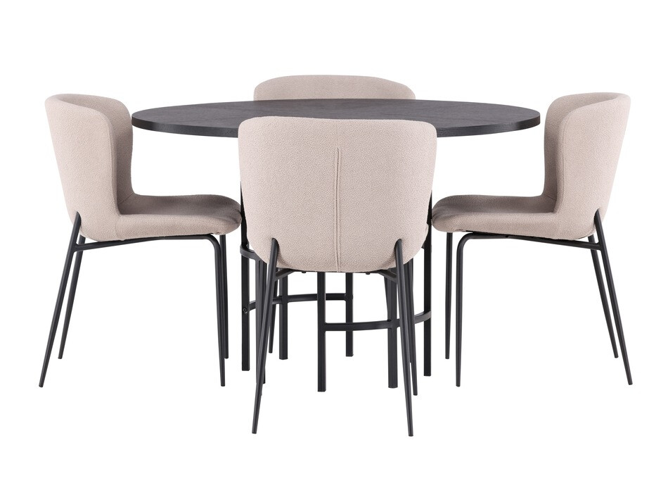 Set de dining Dallas 4143 (Bej + Negru)