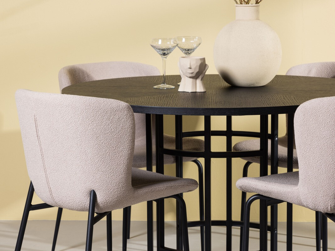 Set de dining Dallas 4143 (Bej + Negru)