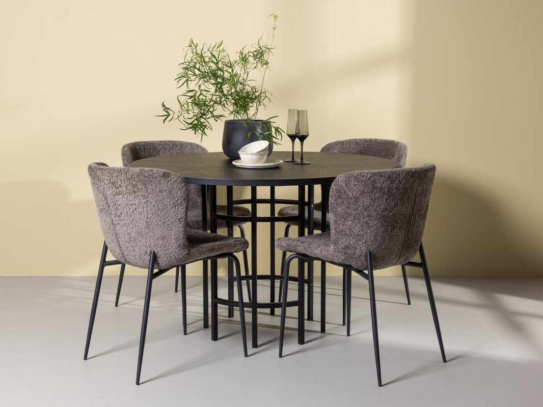 Set de mese Dallas 4143 (Maro + Negru)