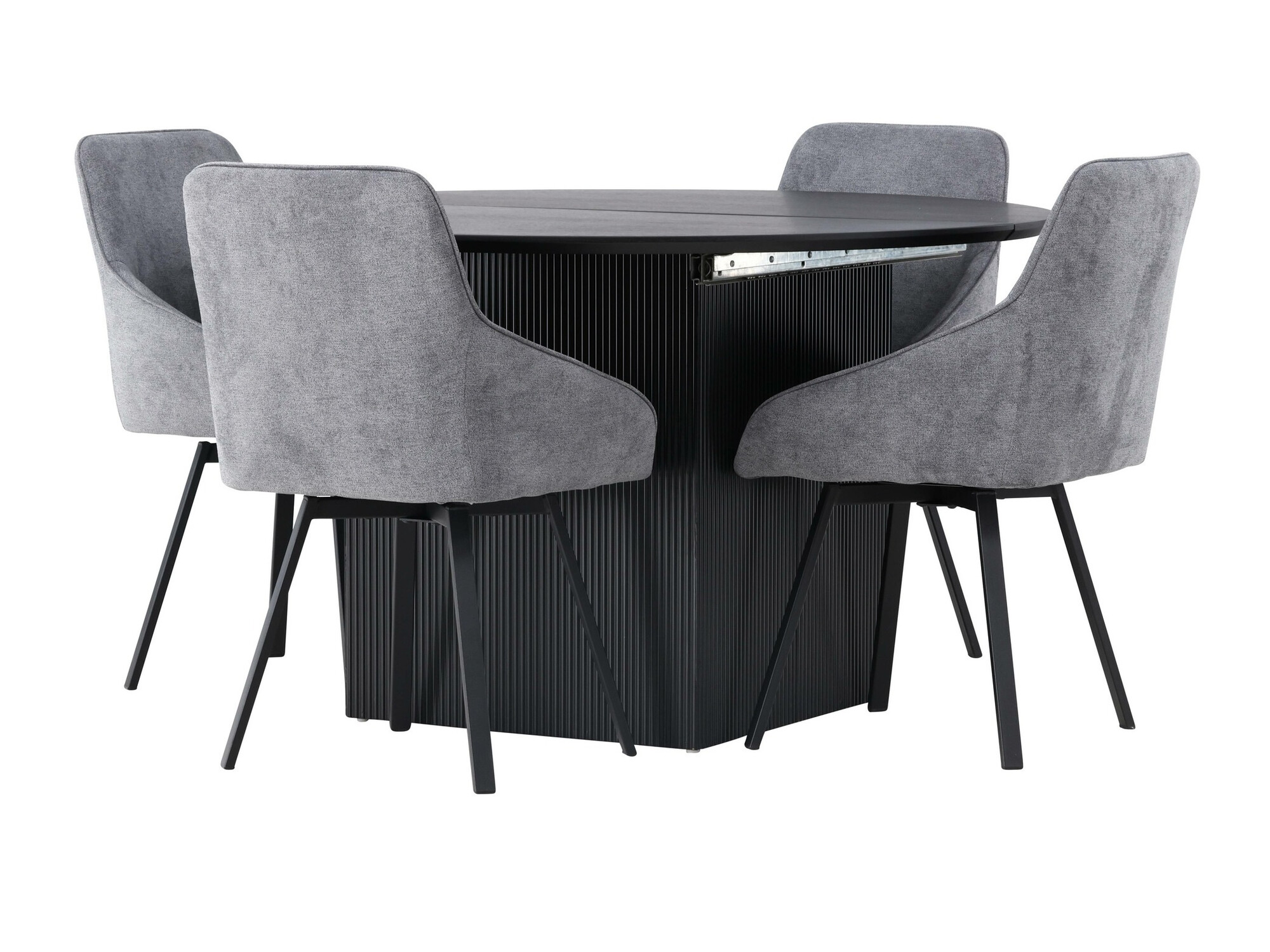 Set de mese Dallas 4335 (Negru + Gri inchis)