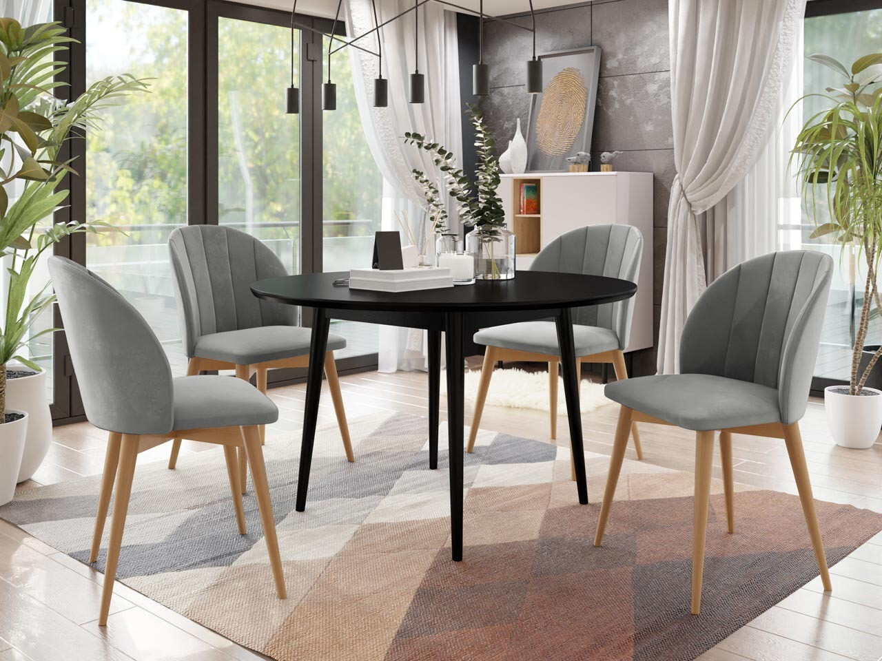 Set de dining Racine 127 (Maro + Magic Velvet 2217)