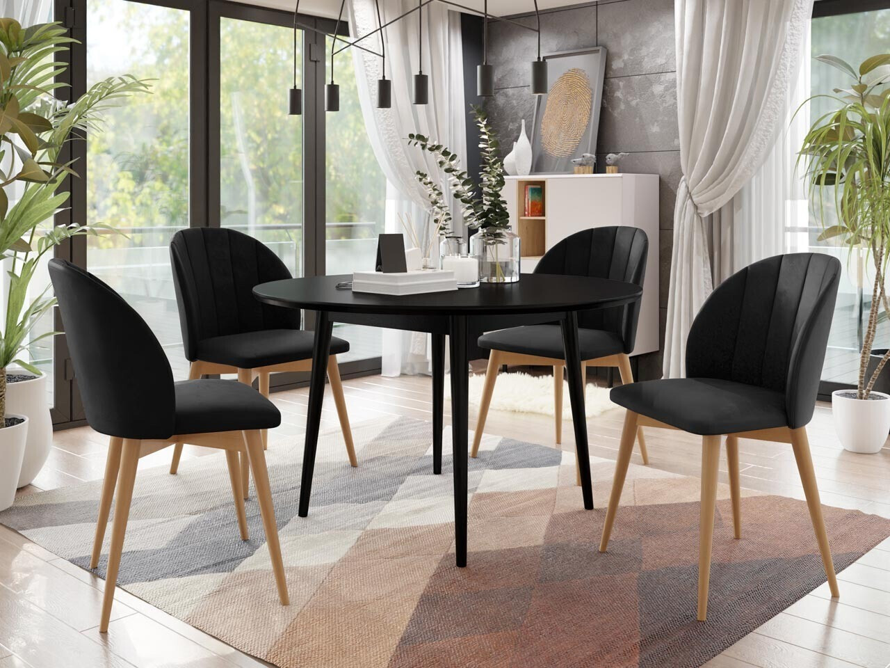 Set de dining Racine 127 (Maro + Magic Velvet 2219)