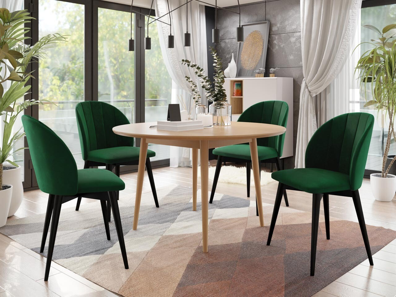 Set de dining Racine 127 (Maro + Magic Velvet 2225)