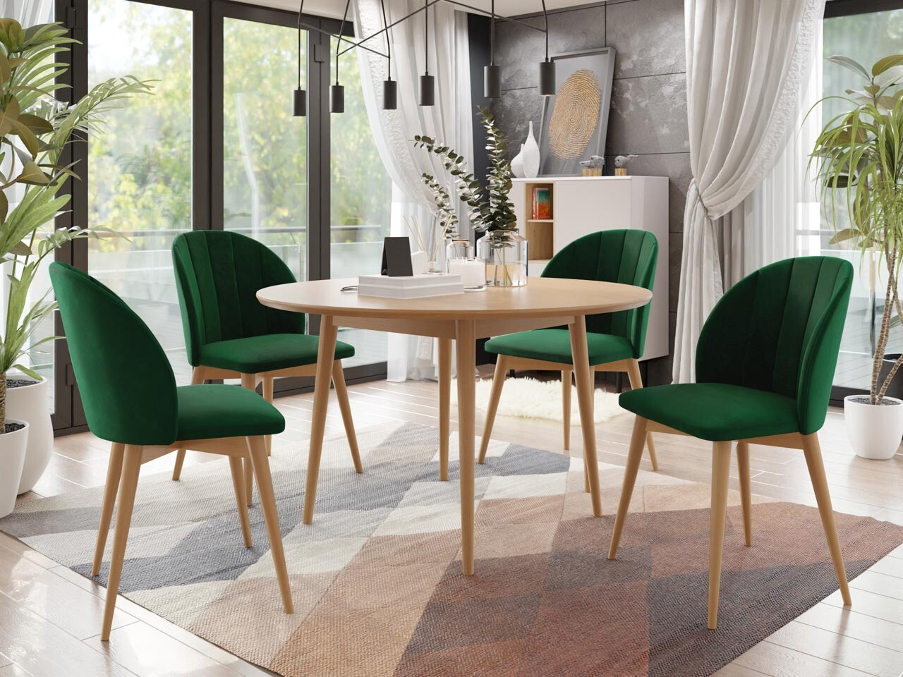 Set de dining Racine 127 (Maro + Magic Velvet 2225)