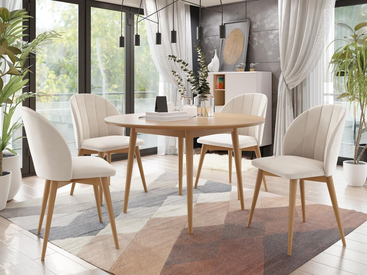 Set de dining Racine 127 (Maro + Magic Velvet 2250)