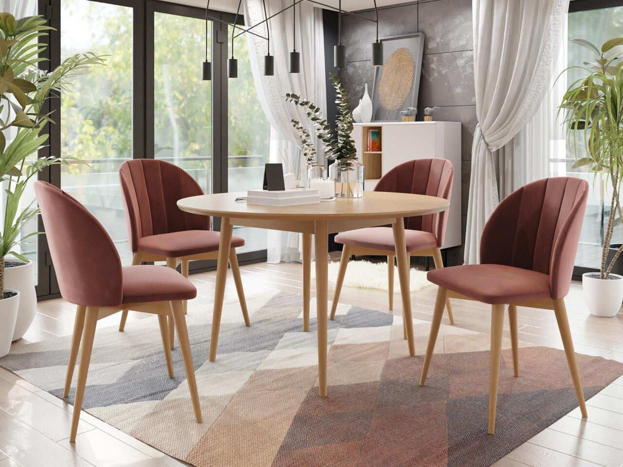 Set de dining Racine 127 (Maro + Magic Velvet 2258)