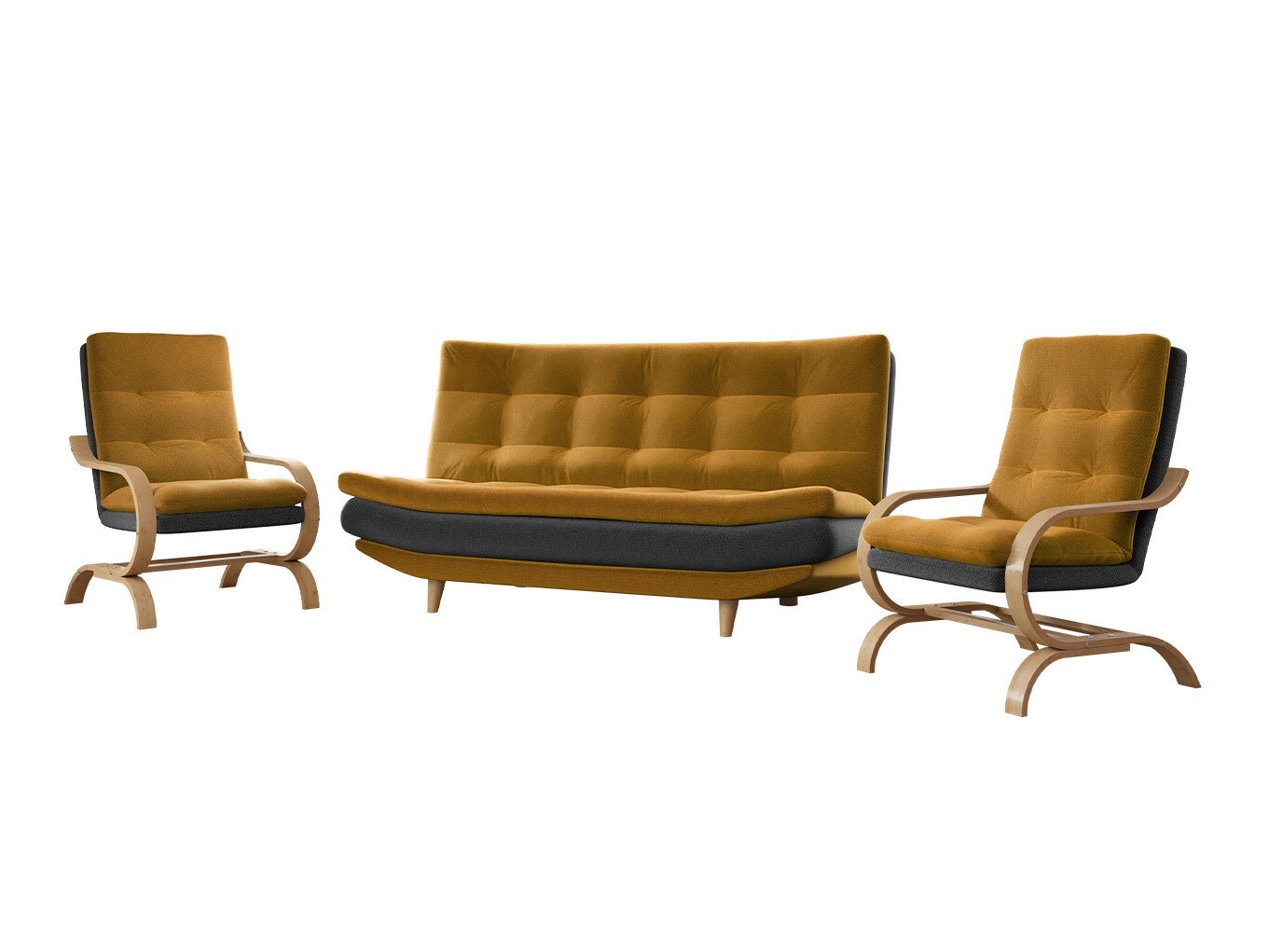 Set mobilier tapițat Carlsbad 122 (Kronos 01 + Kronos 22)