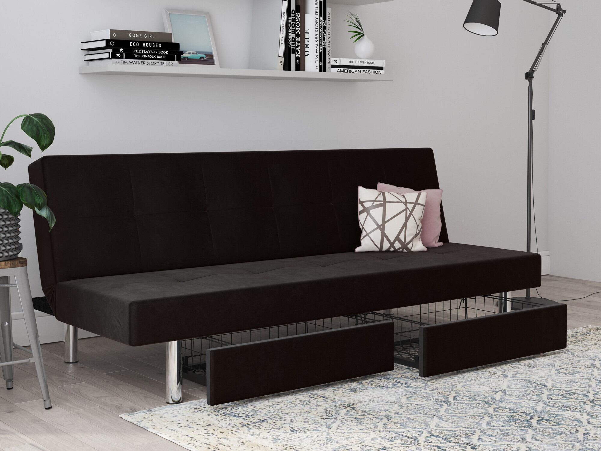 Canapea extensibilă Denton 1223 (Antracit)