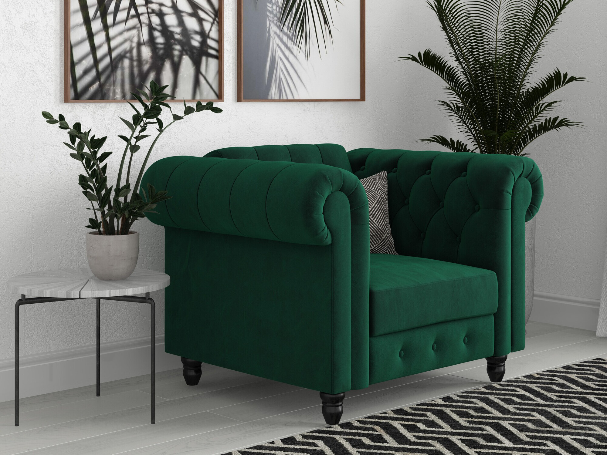 Chesterfield fotoliu Tulsa 630 (Verde închis)