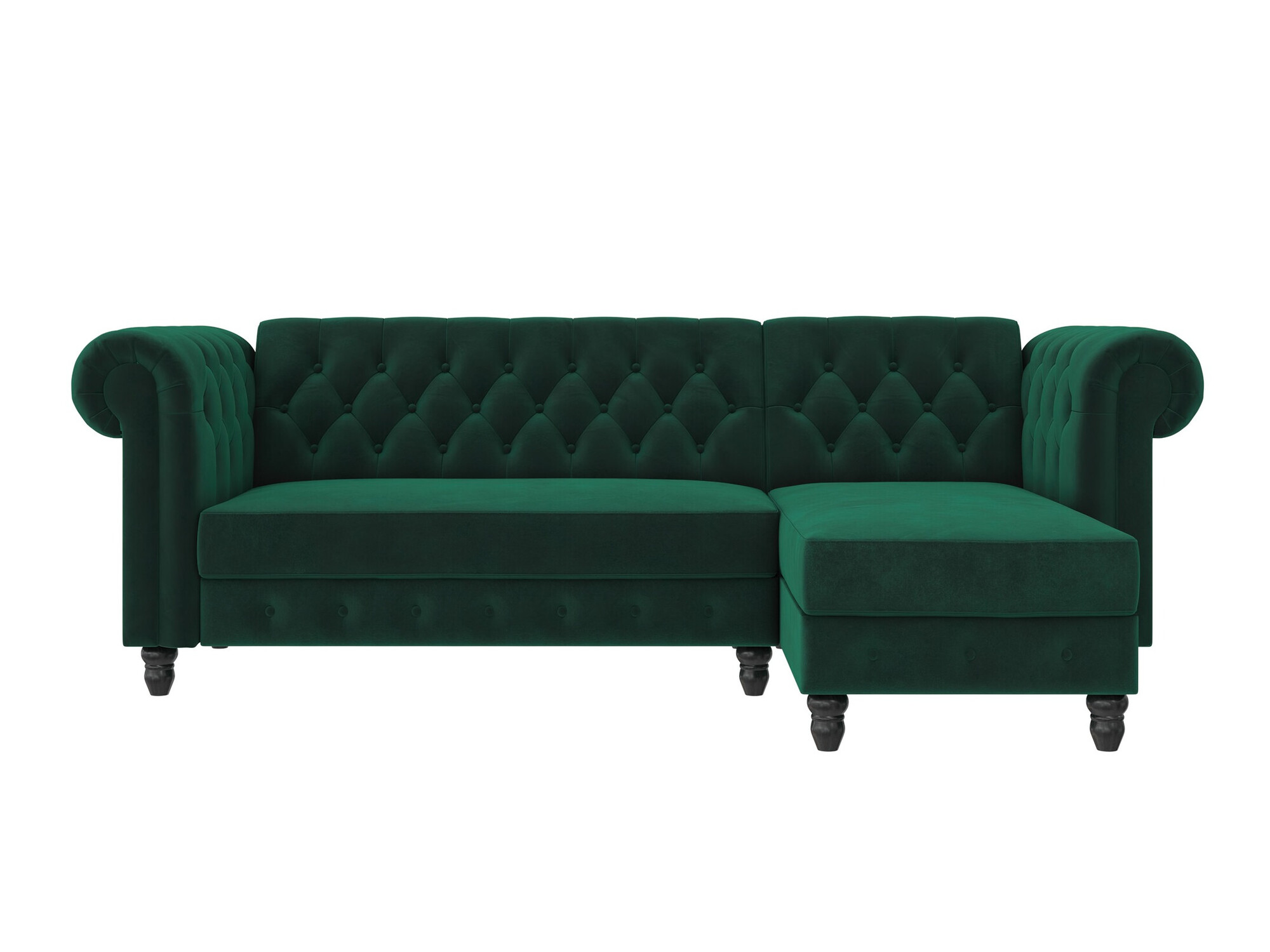 Colțar Chesterfield Tulsa 622 (Verde închis)