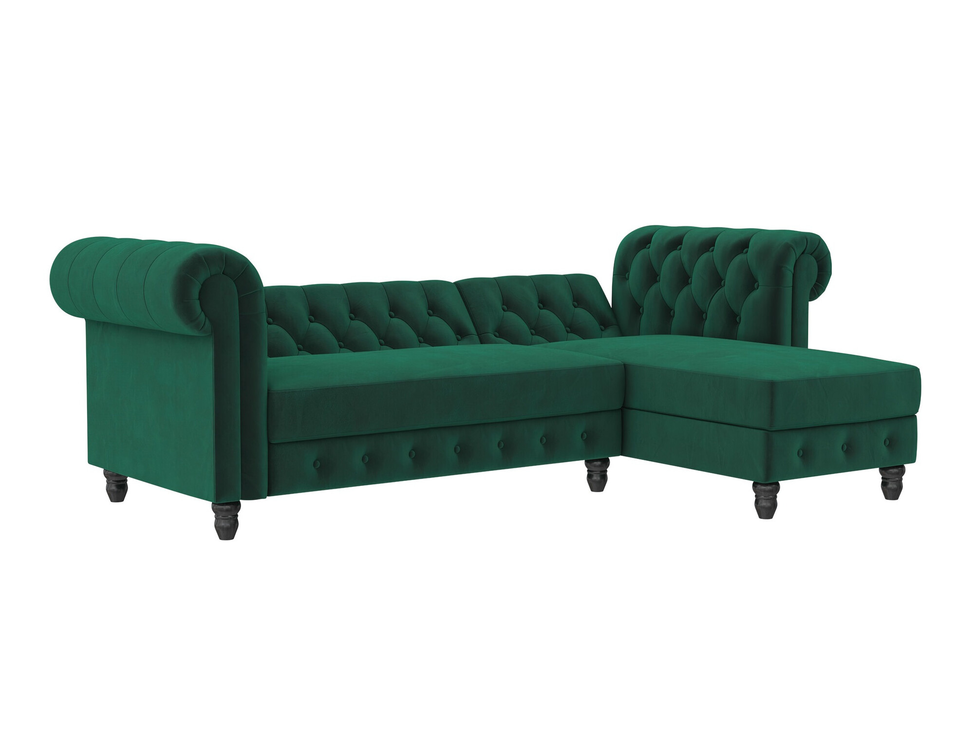 Colțar Chesterfield Tulsa 622 (Verde închis)