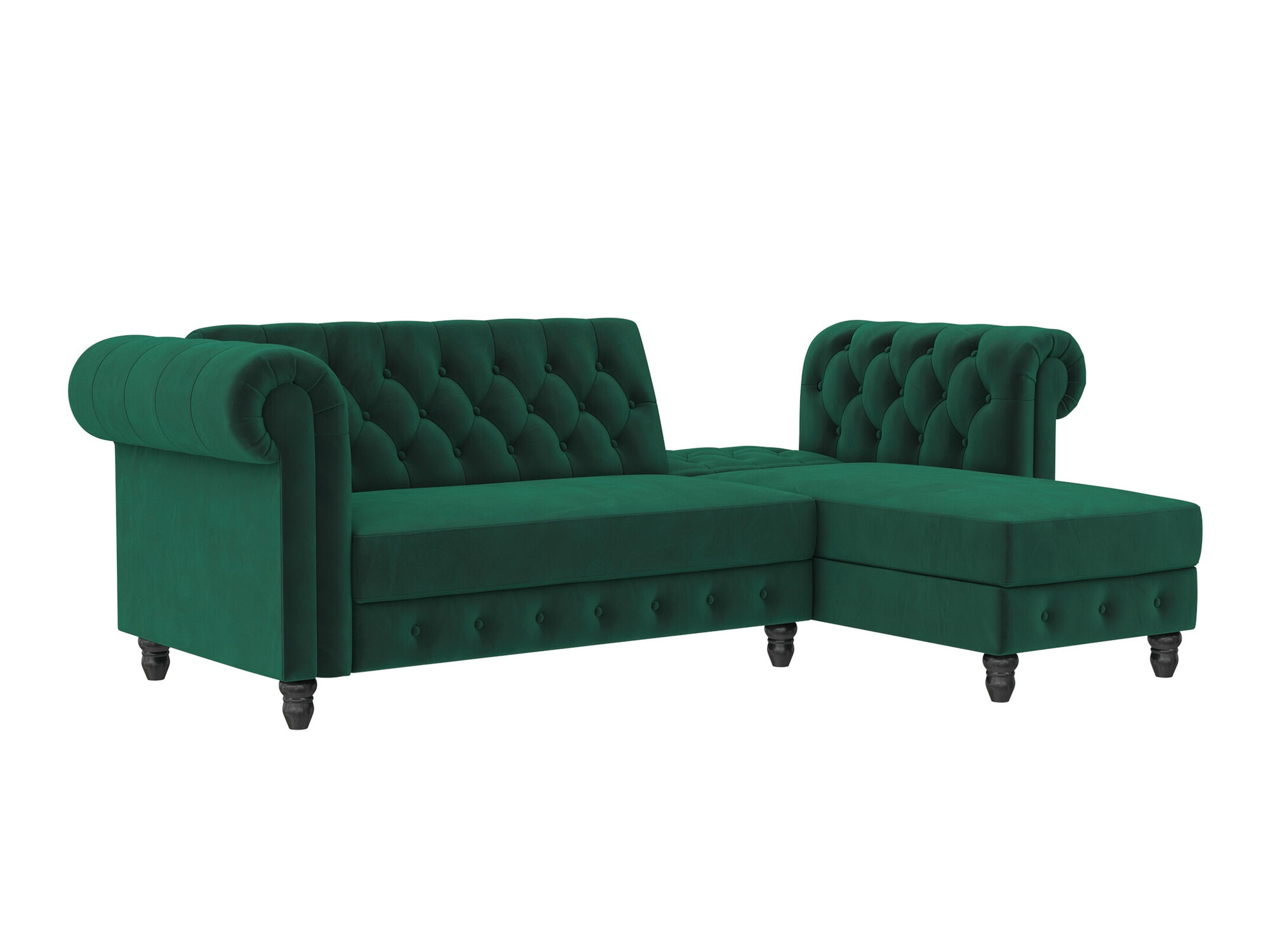 Colțar Chesterfield Tulsa 622 (Verde închis)