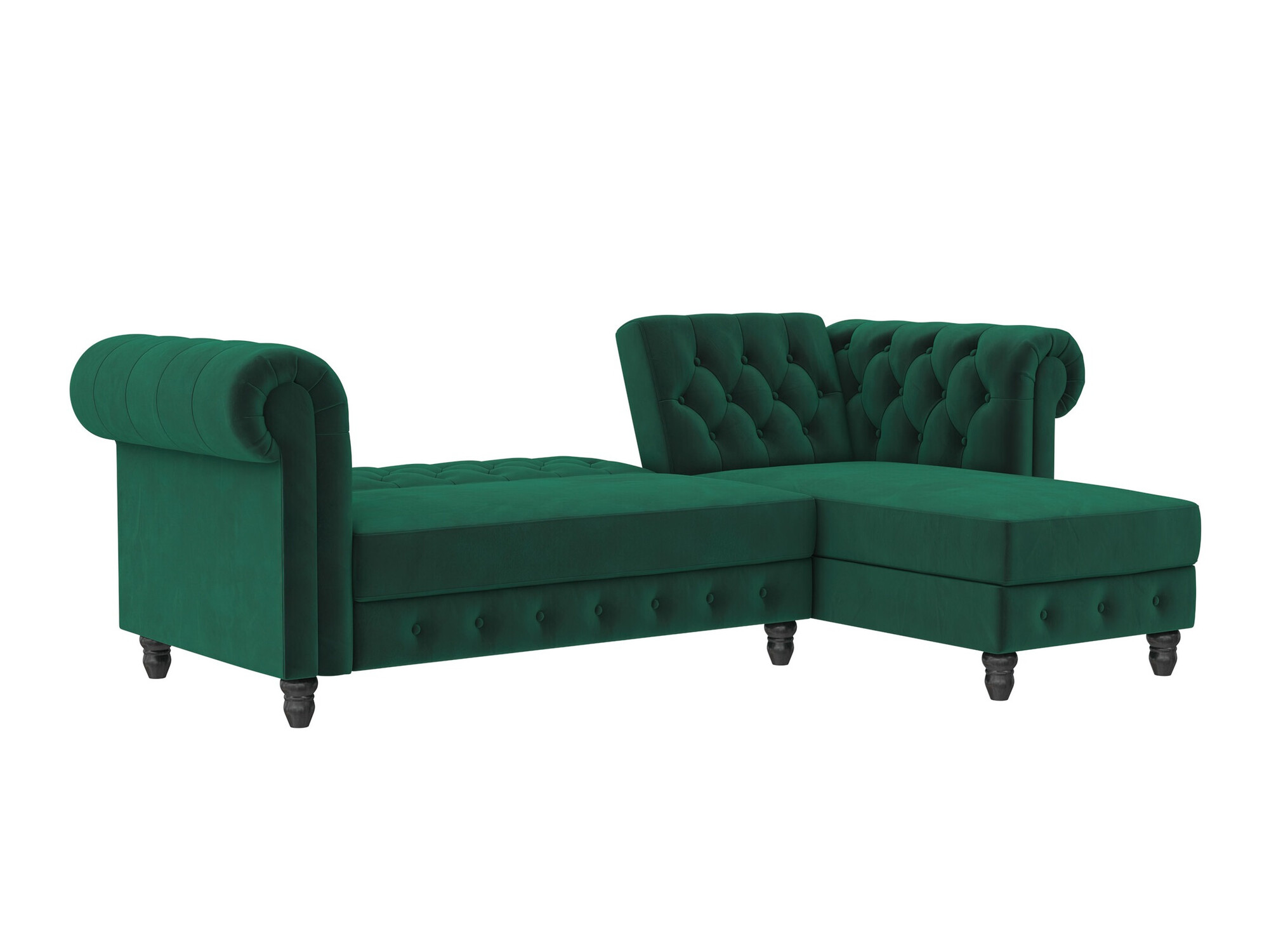 Colțar Chesterfield Tulsa 622 (Verde închis)