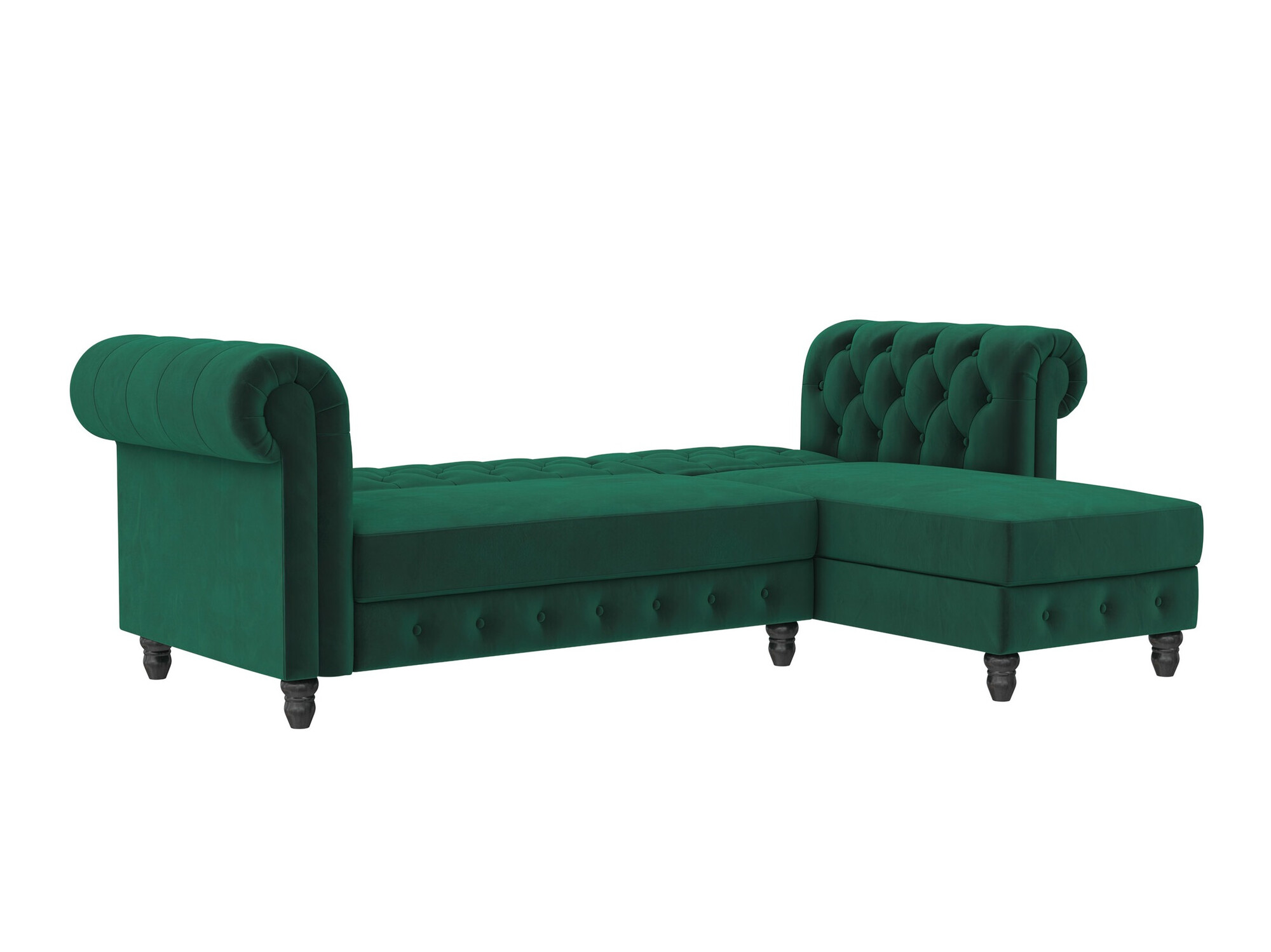 Colțar Chesterfield Tulsa 622 (Verde închis)