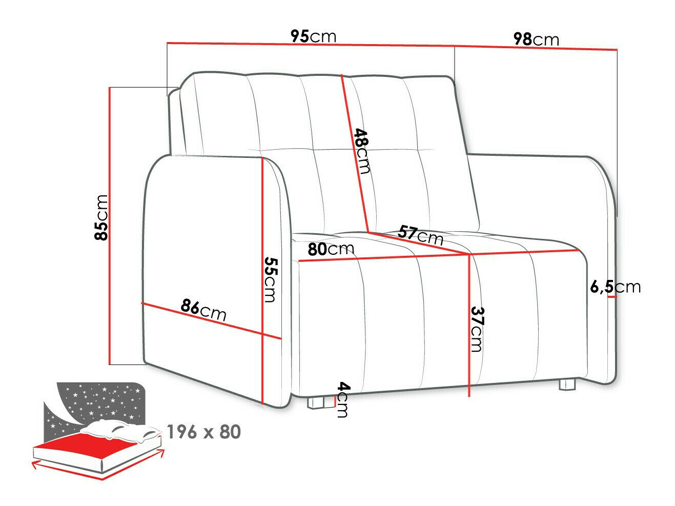Fotoliu Aquarin I (Kronos 9)