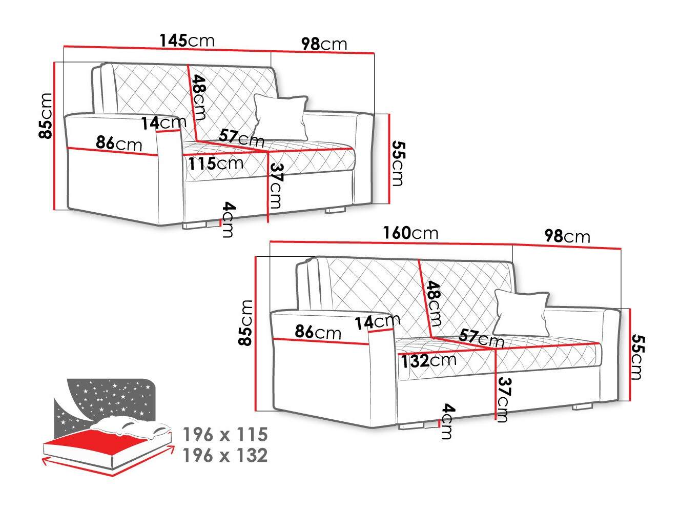 Set mobilier tapițat Clarona IV (Zanzibar 182)