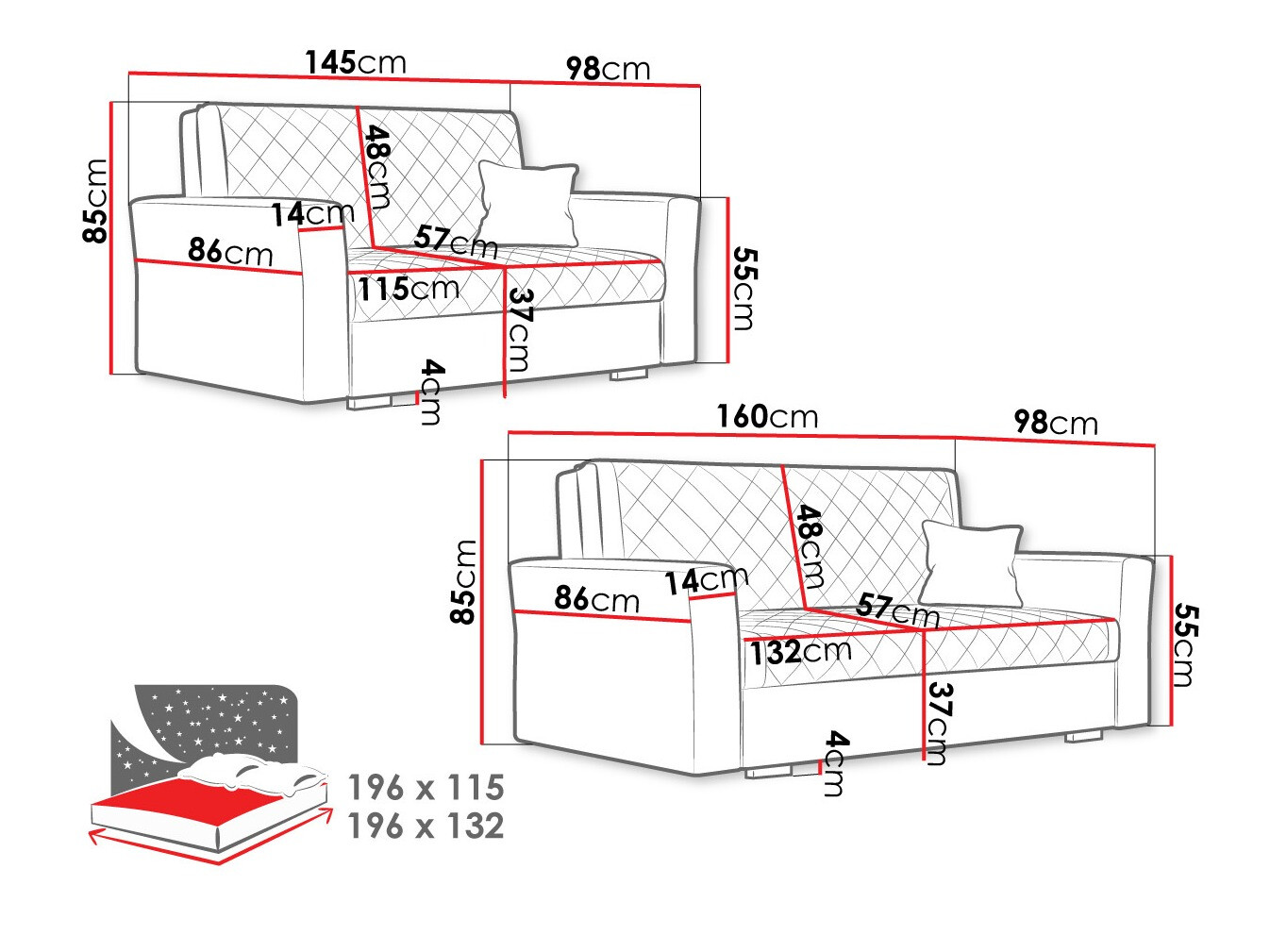 Set mobilier tapițat Clarona IV (Zanzibar 190)