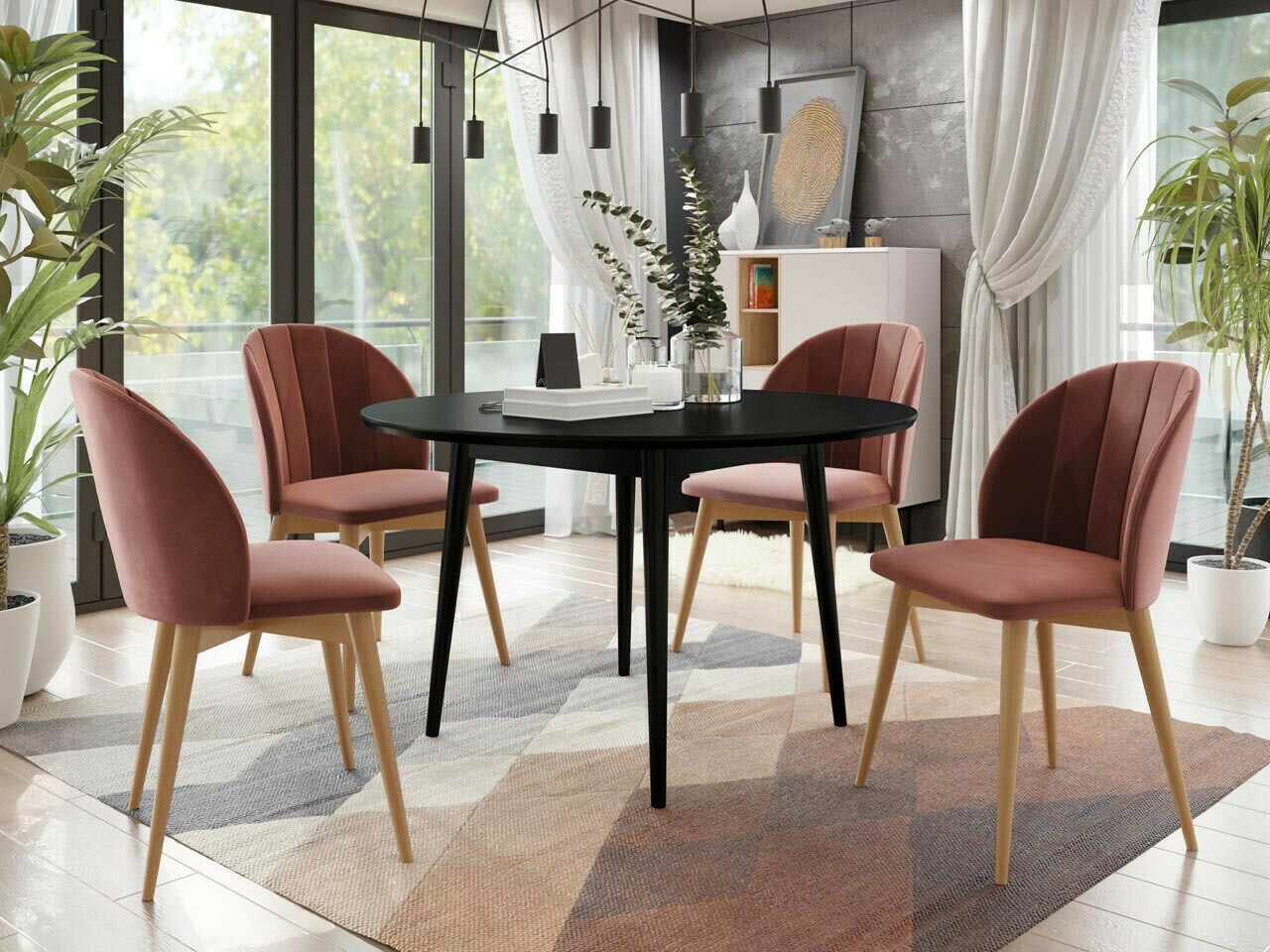Set de dining Racine 127 (Maro + Magic Velvet 2258)
