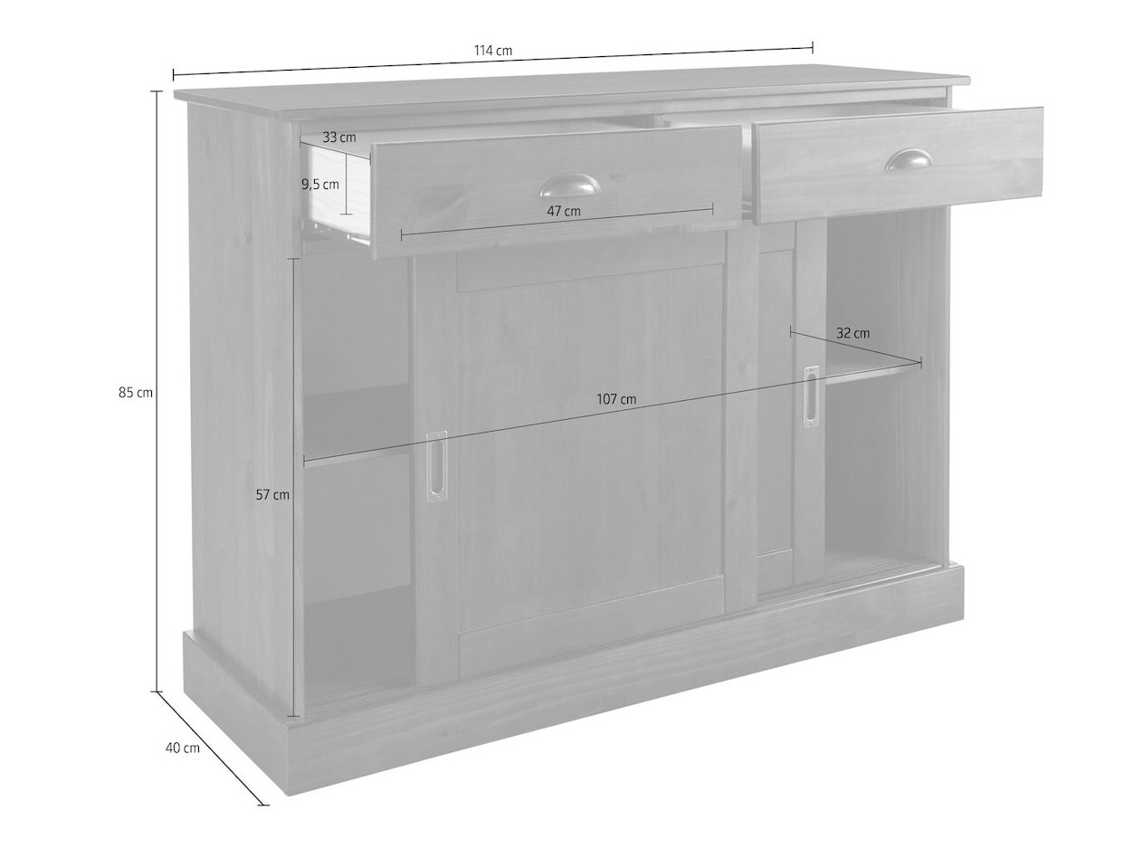 Comodă Felelma 103 (Maro deschis)