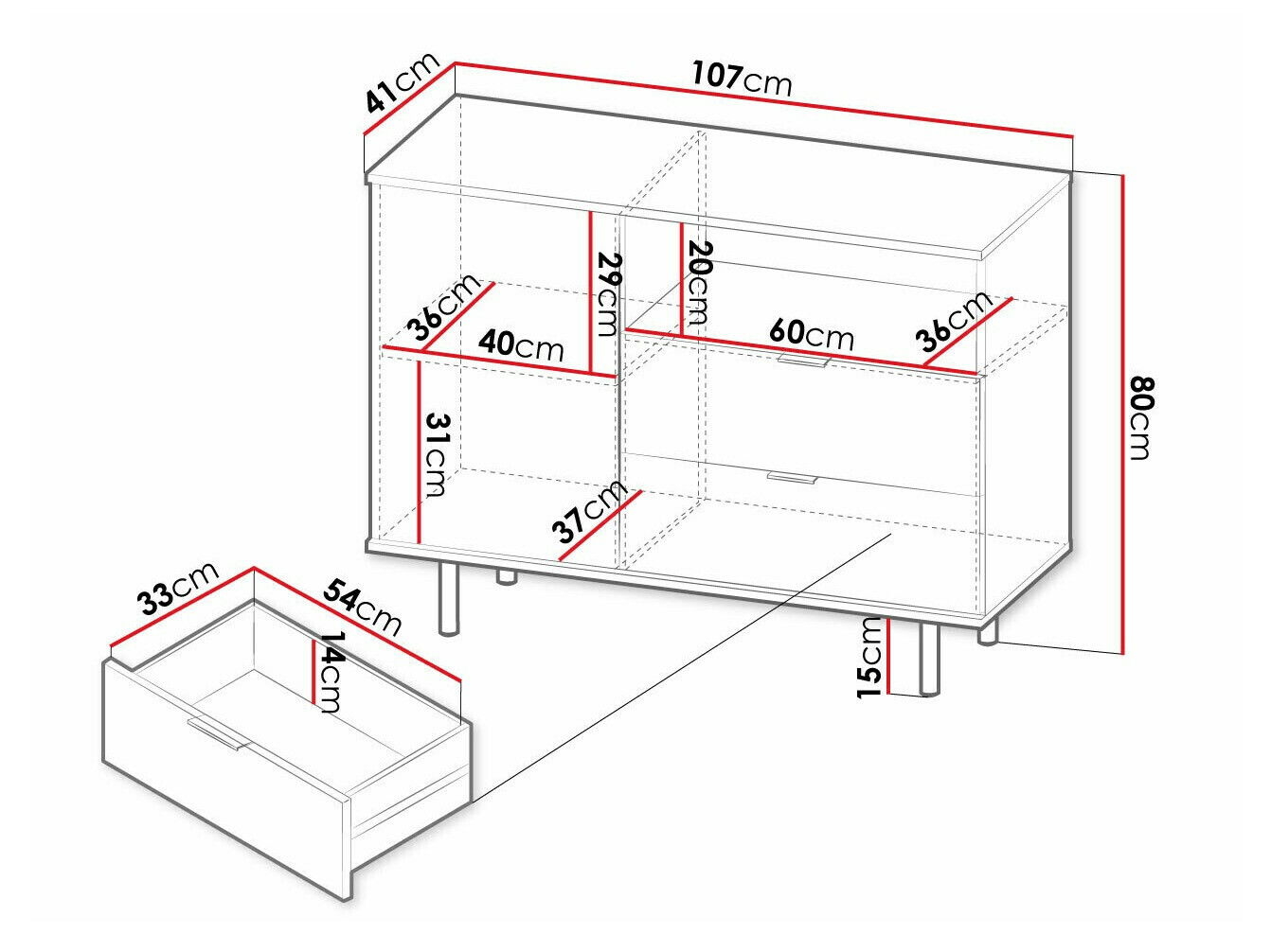 Comodă Decus (Cașmir)