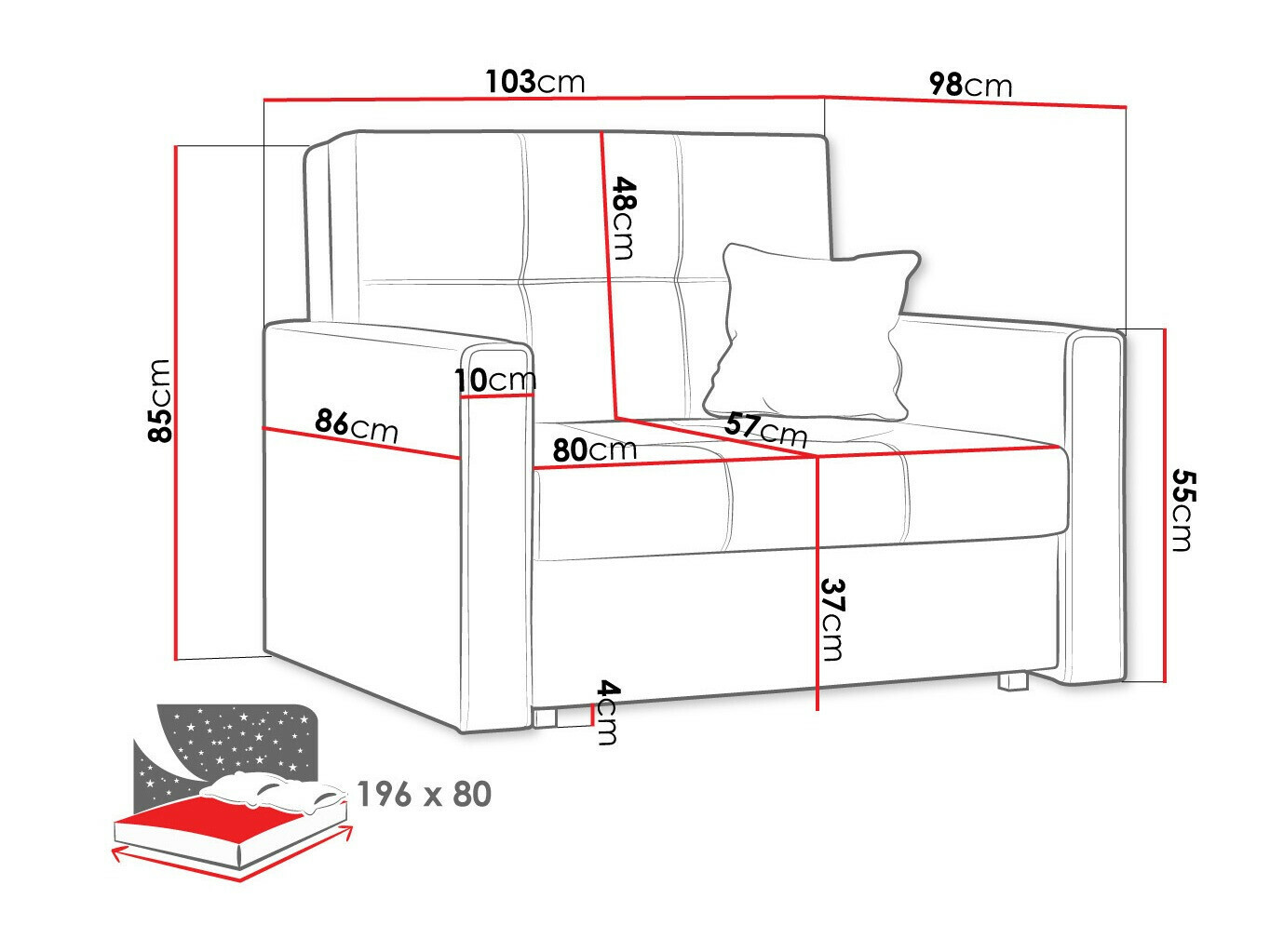 Fotoliu Nuvora I (Spirit 11)