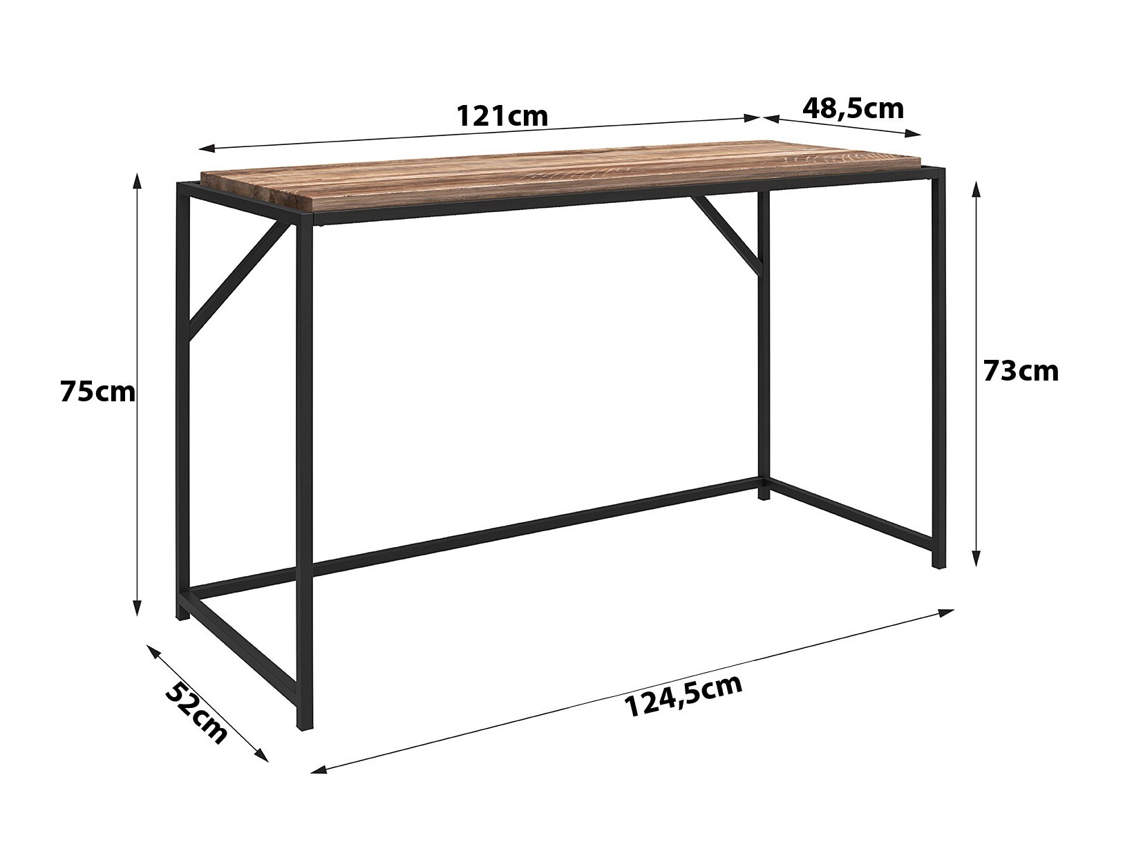 Birou Tulsa 637 (Maro închis + Auriu)