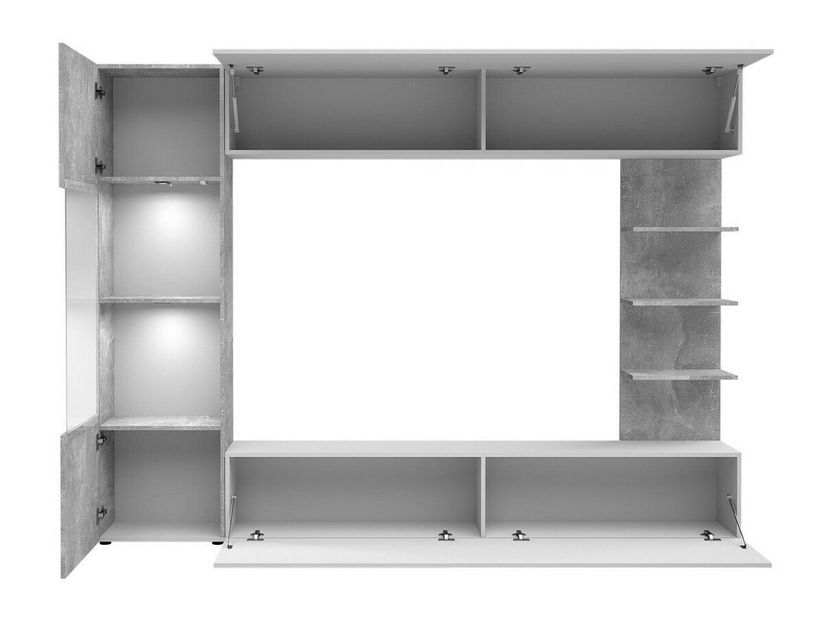 Set camera de zi Comfivo 210 (Alb + Beton)