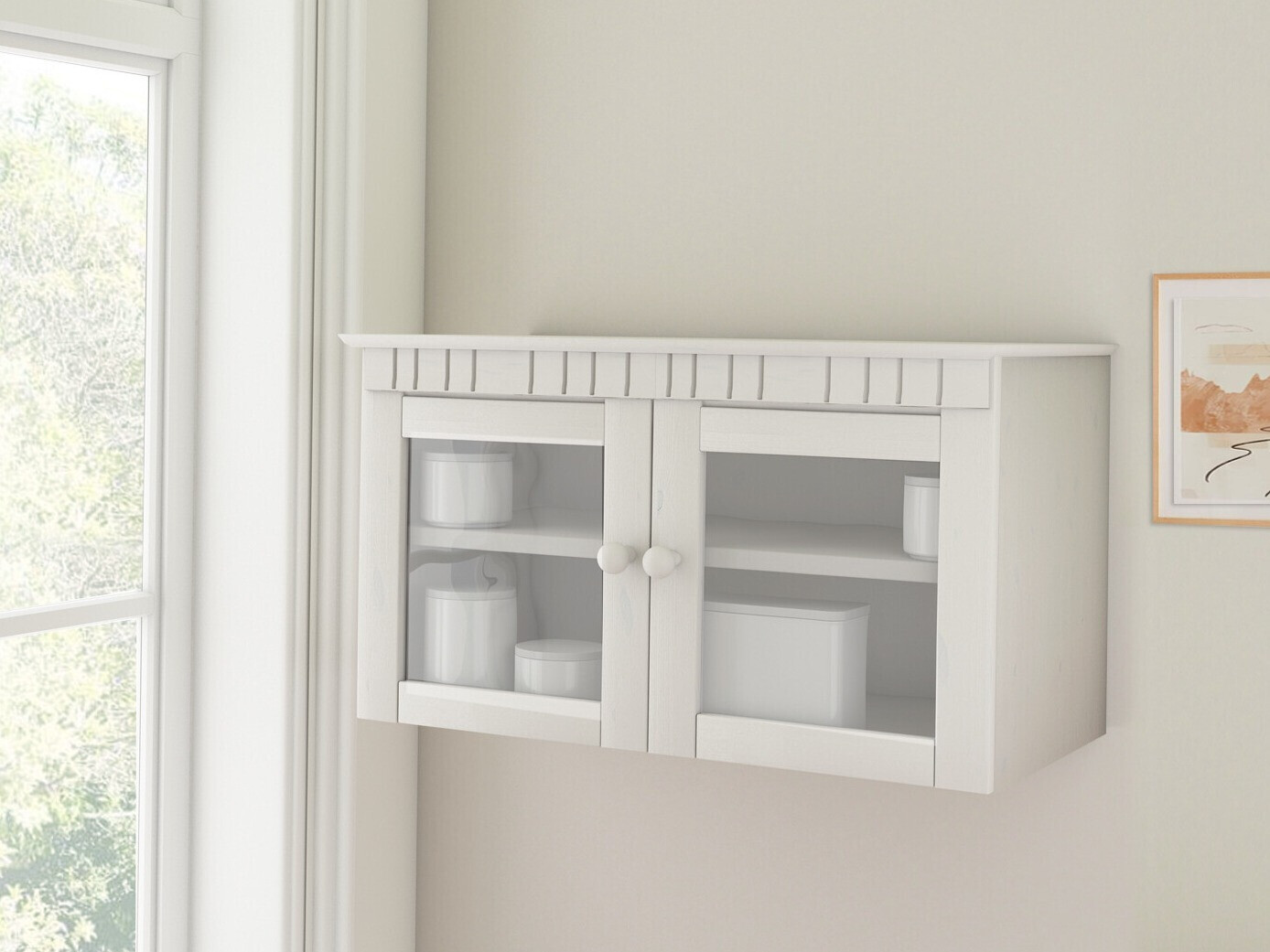 Raft de perete Elbelba 106 (Alb)