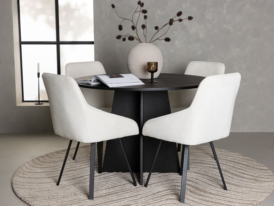 Set de dining Dallas 4325 (Bej + Negru)