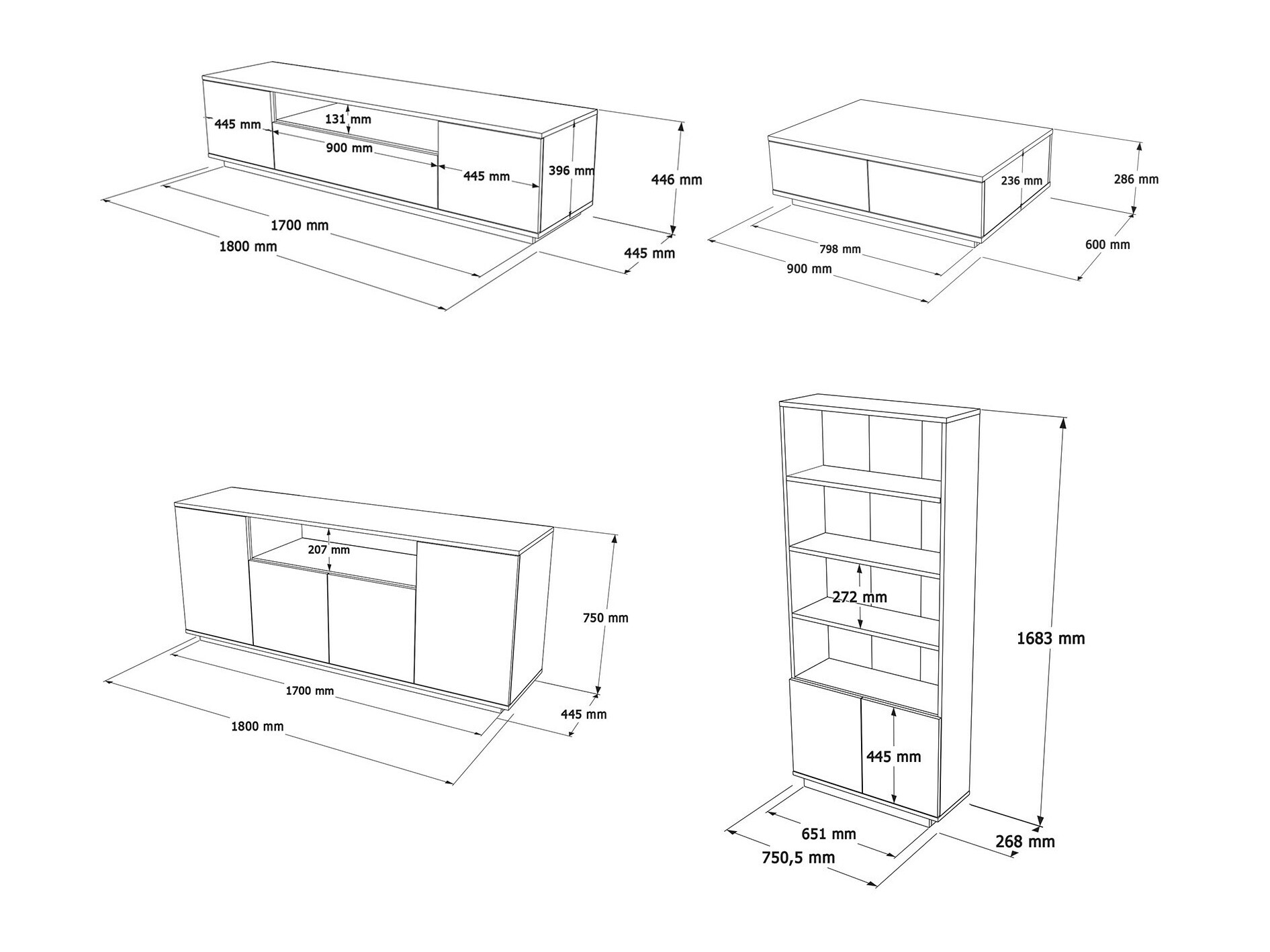 Set de living Kailua 1857