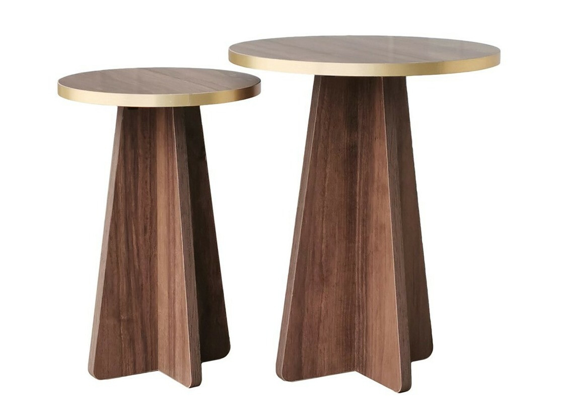 Set mese laterale Kailua 1858 (Nuc + Auriu)