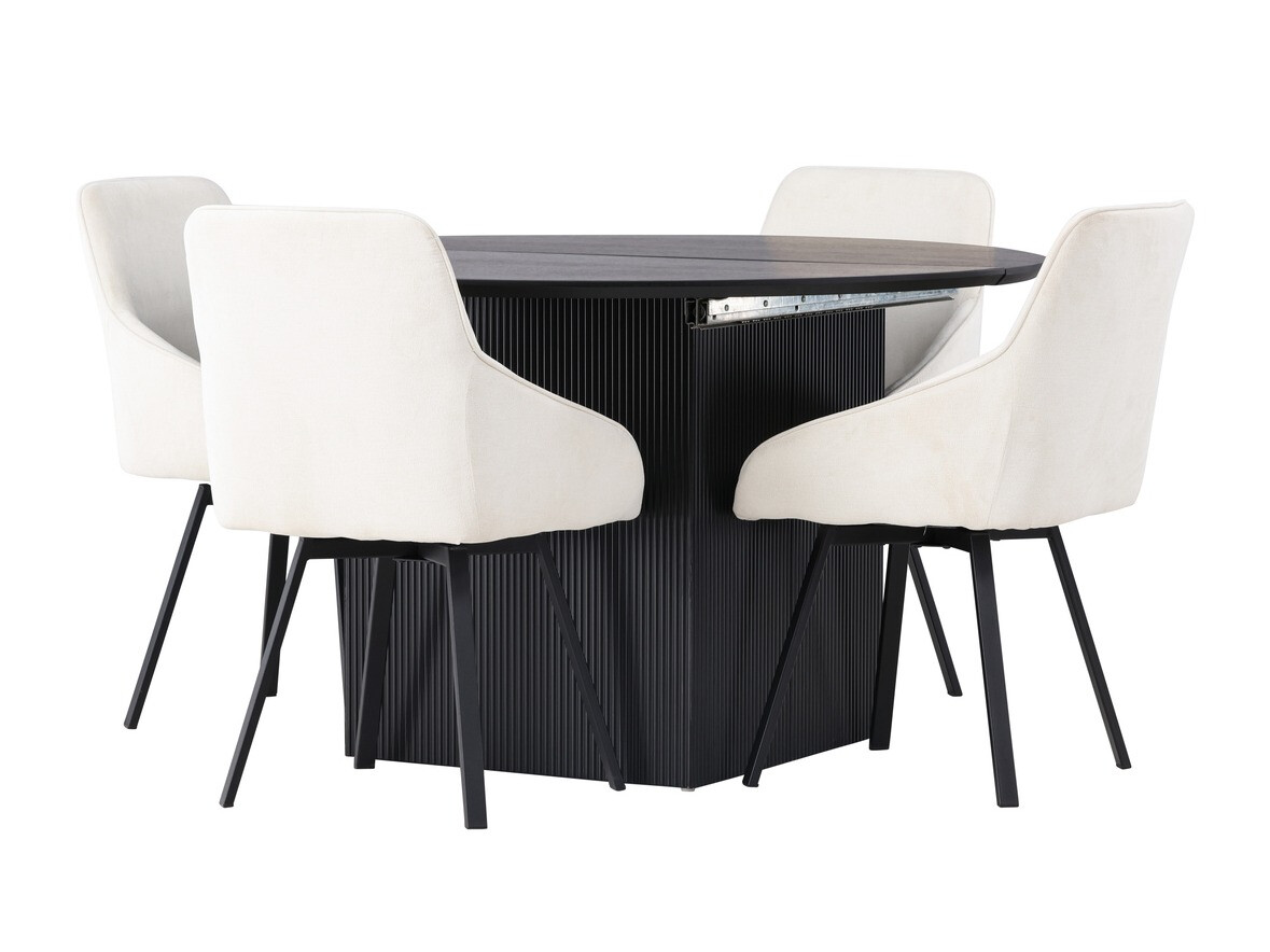 Set de mese Dallas 4335 (Negru + Bej)
