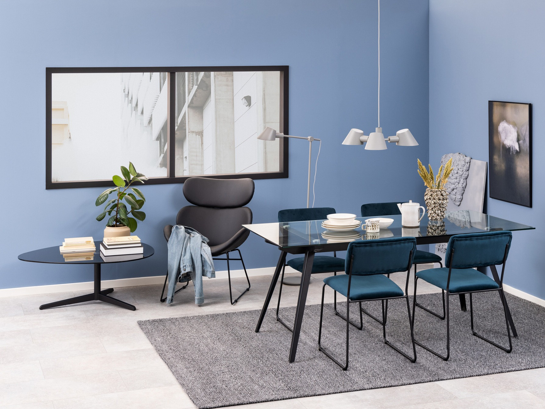 Scaun Norsica 266 (Albastru inchis)