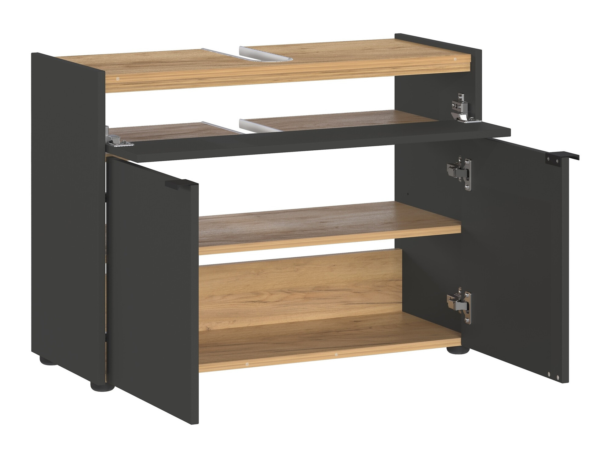 Set baie Ventei 106 (Grafit + Navarra stejar)