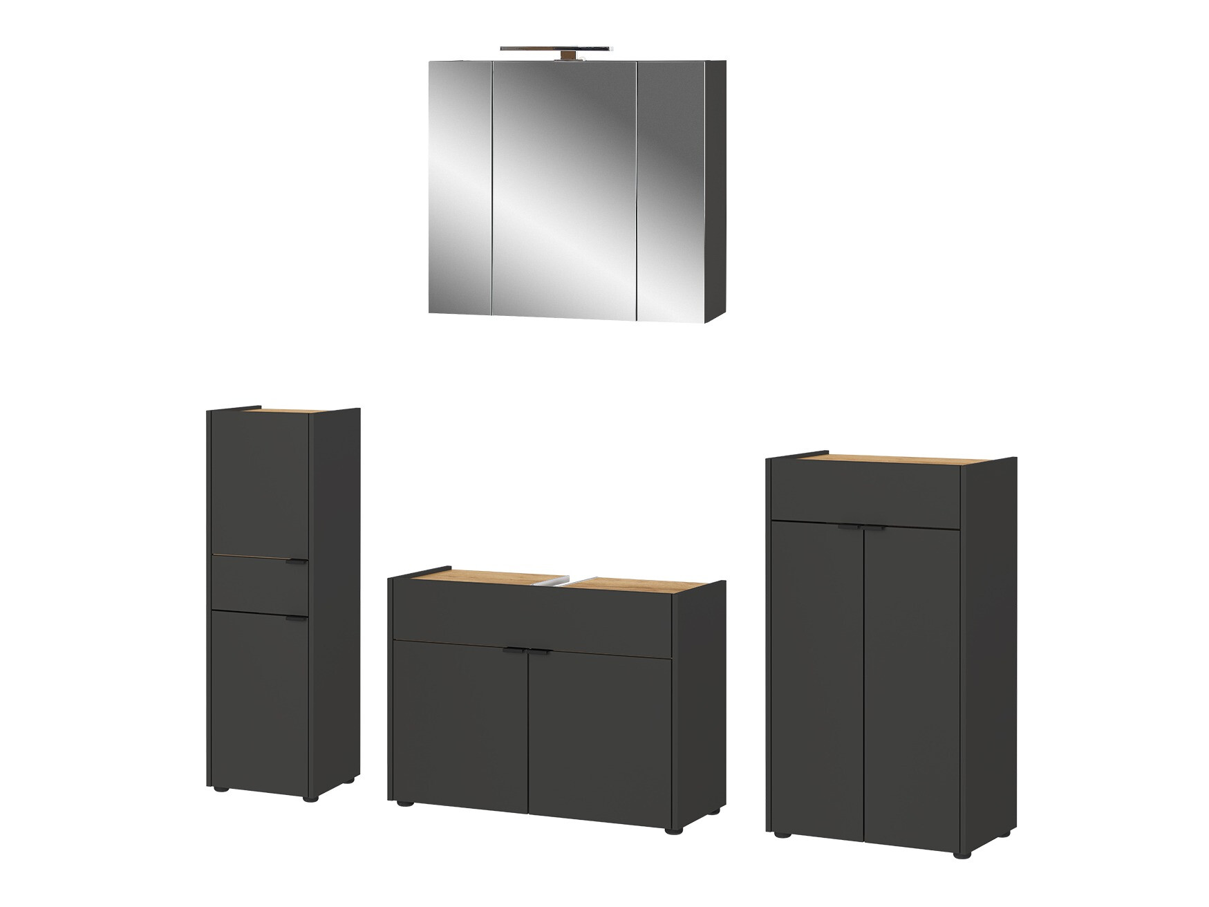 Set baie Ventei 109 (Grafit + Navarra stejar)