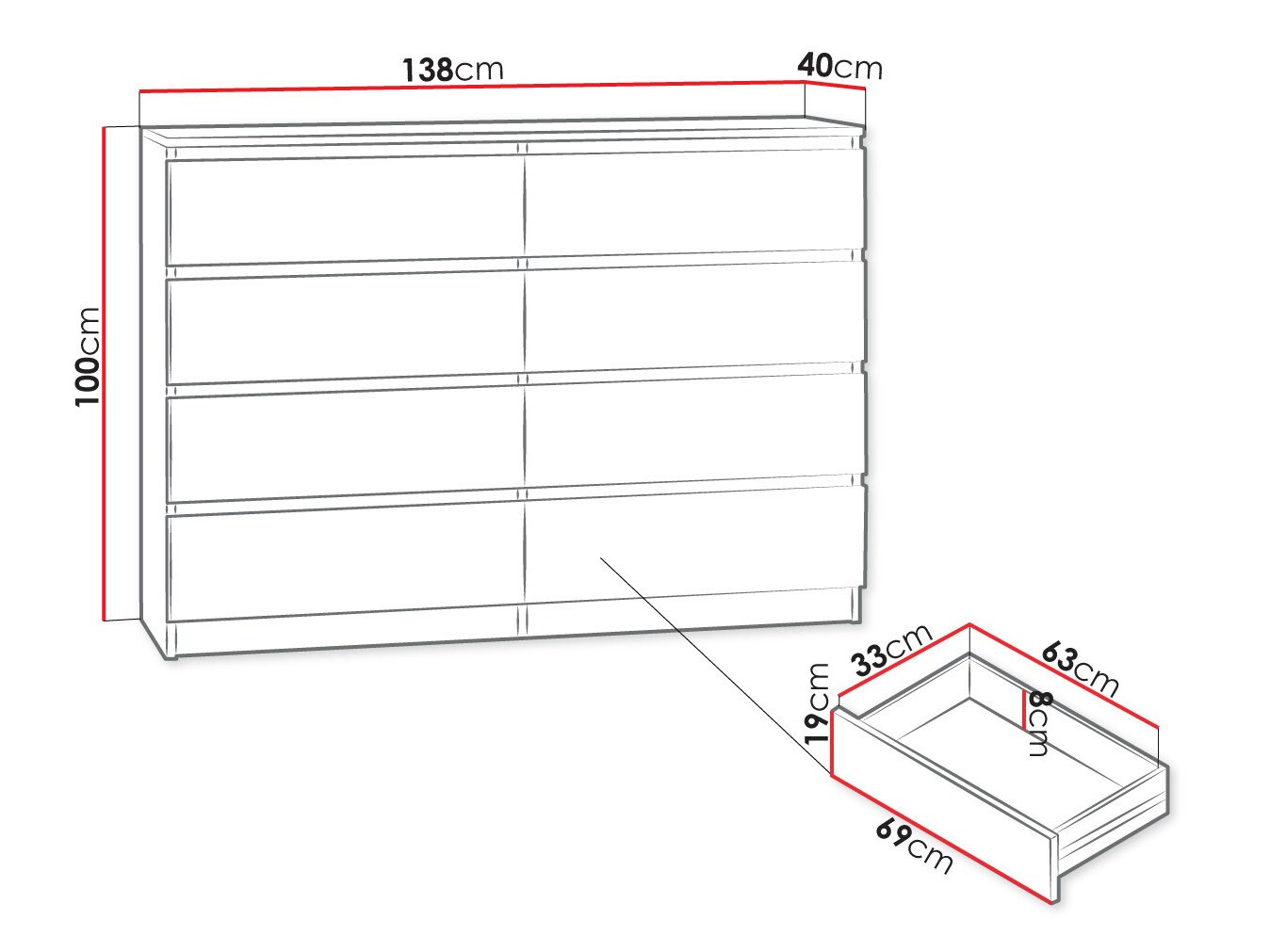 Comodă Comfivo Structor III (Alb)