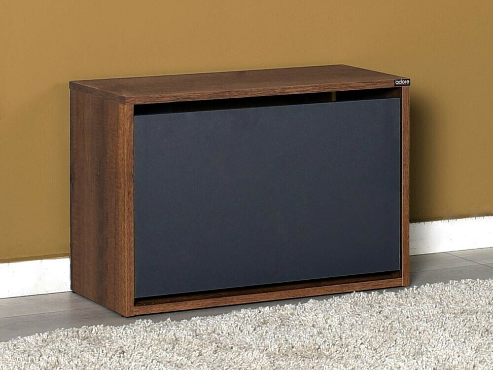 Dulap pentru pantofi Kailua 1043 (Nuc + Antracit)