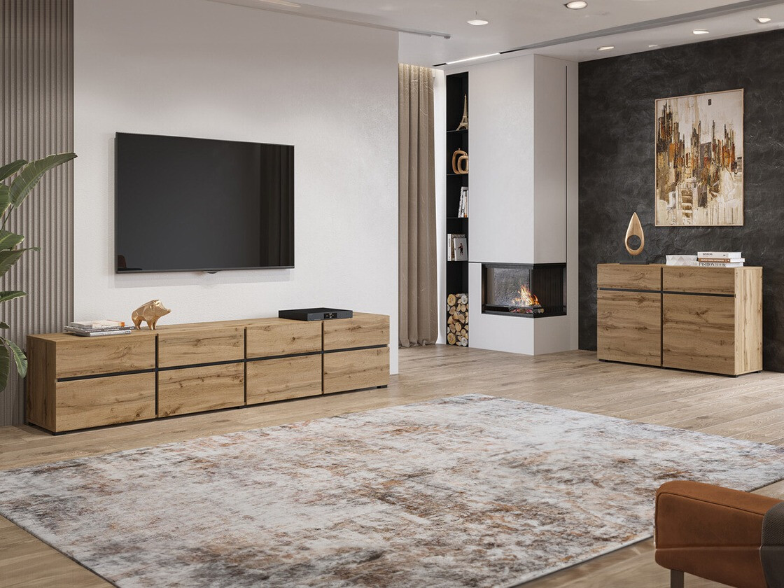 Set de living Alfere 107 (Stejar Wotan)