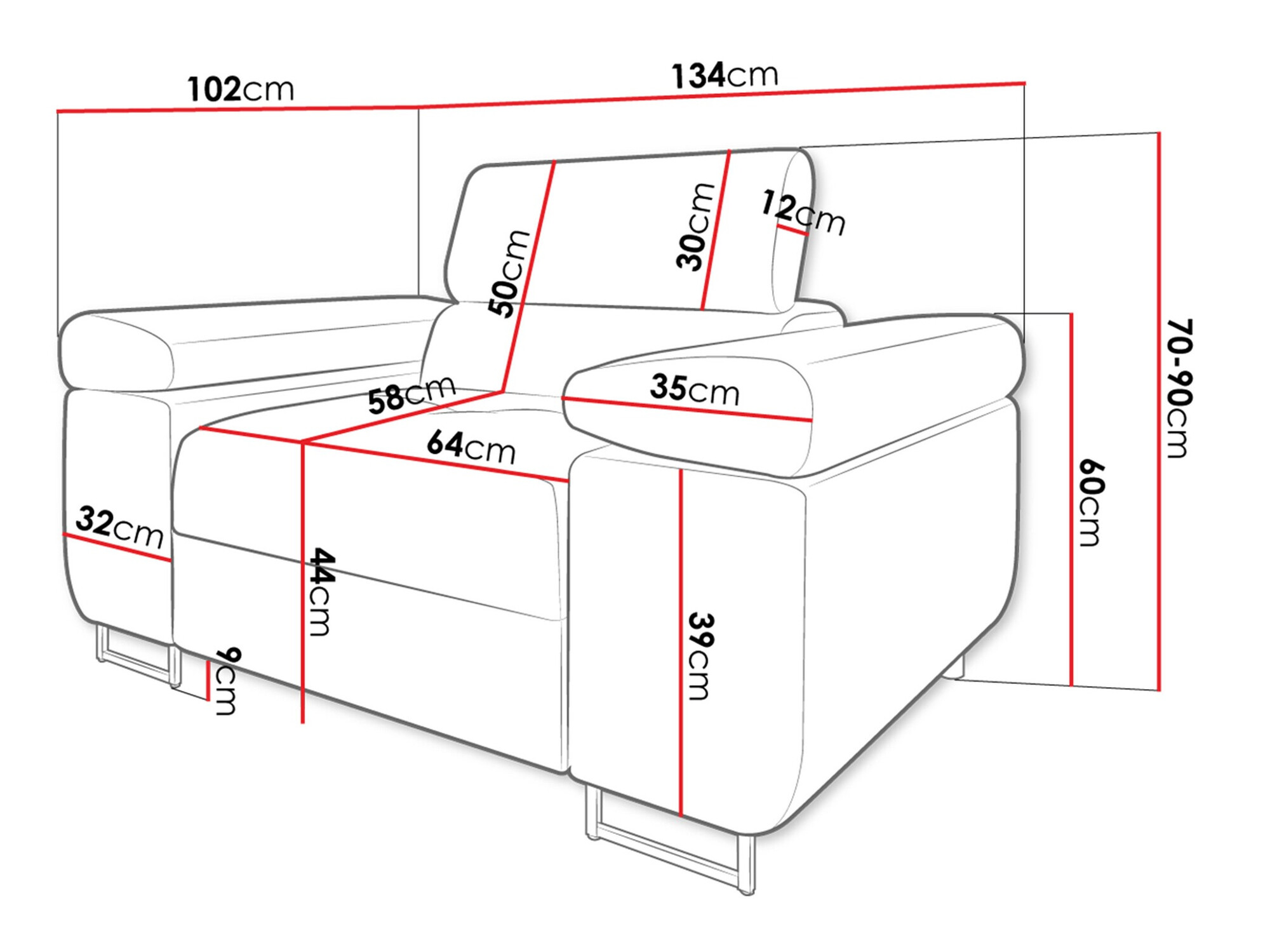 Fotoliu Comfivo Vinetum (Manila 16)