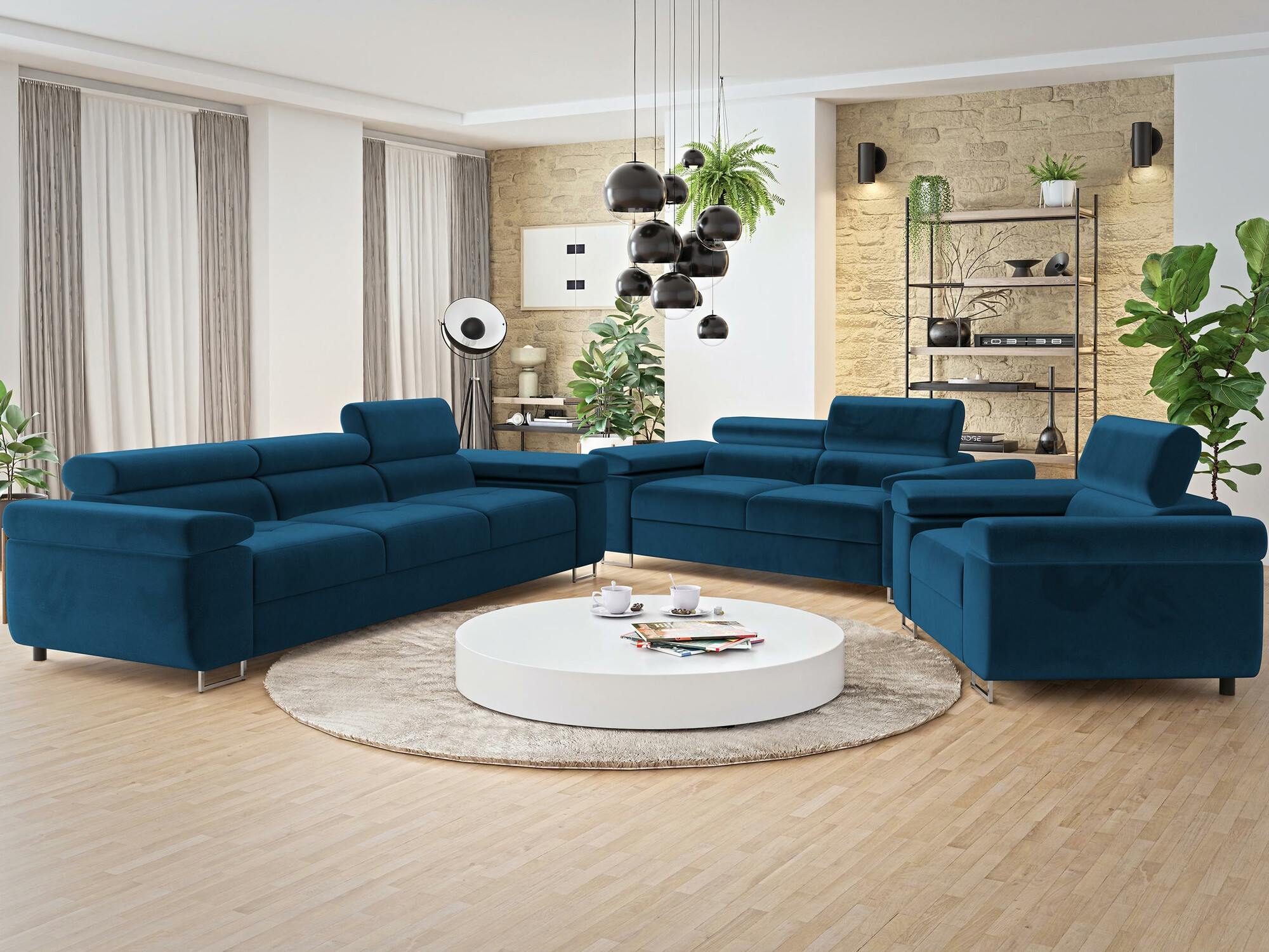 Set mobilier tapițat Comfivo Eliferu 107 (Manila 26)