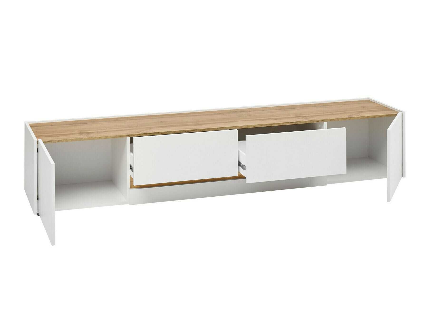 Set de living Elbsori 127 (Alb + Stejar Wotan)