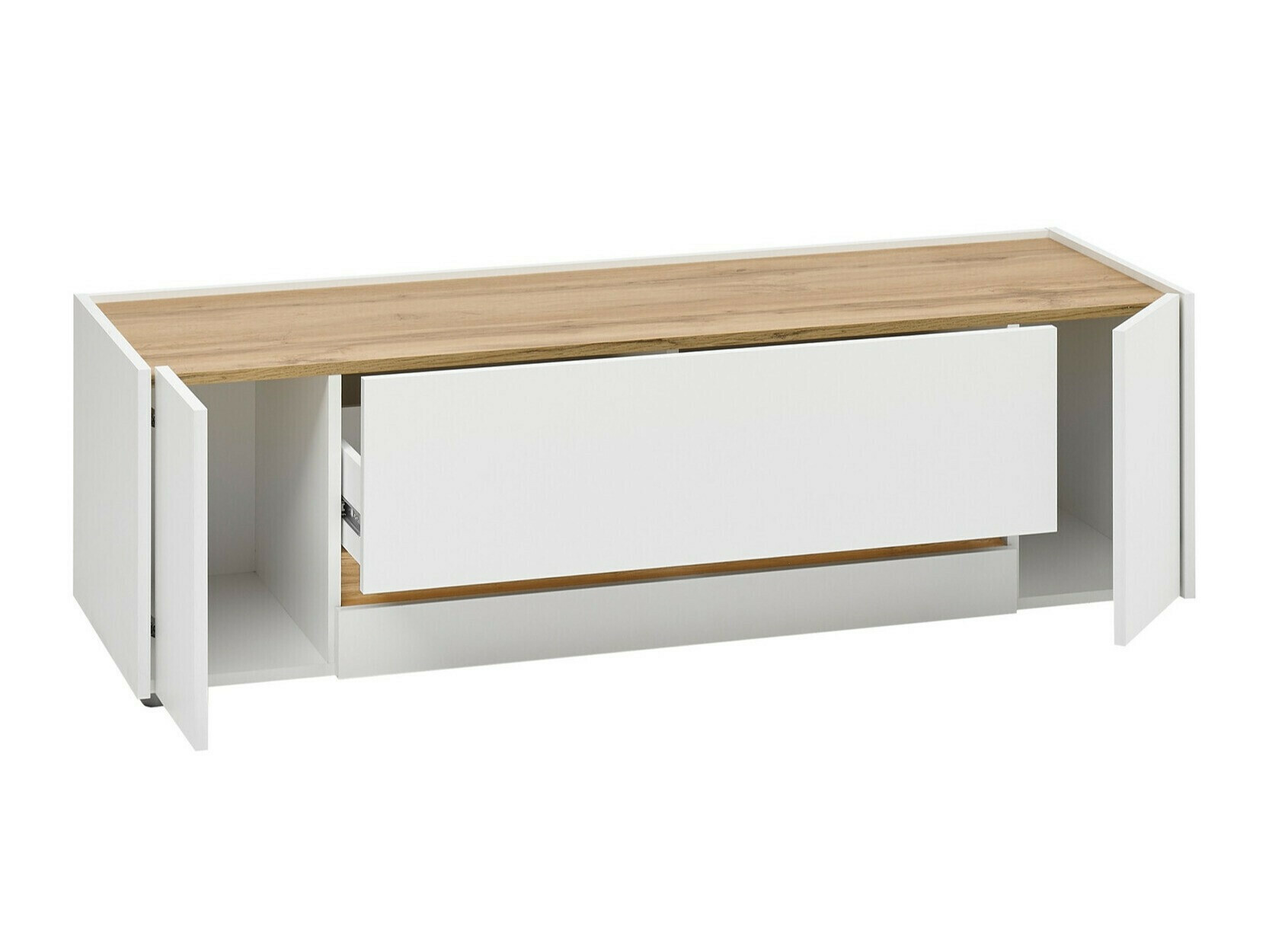 Set de living Elbsori 128 (Alb + Stejar Wotan)