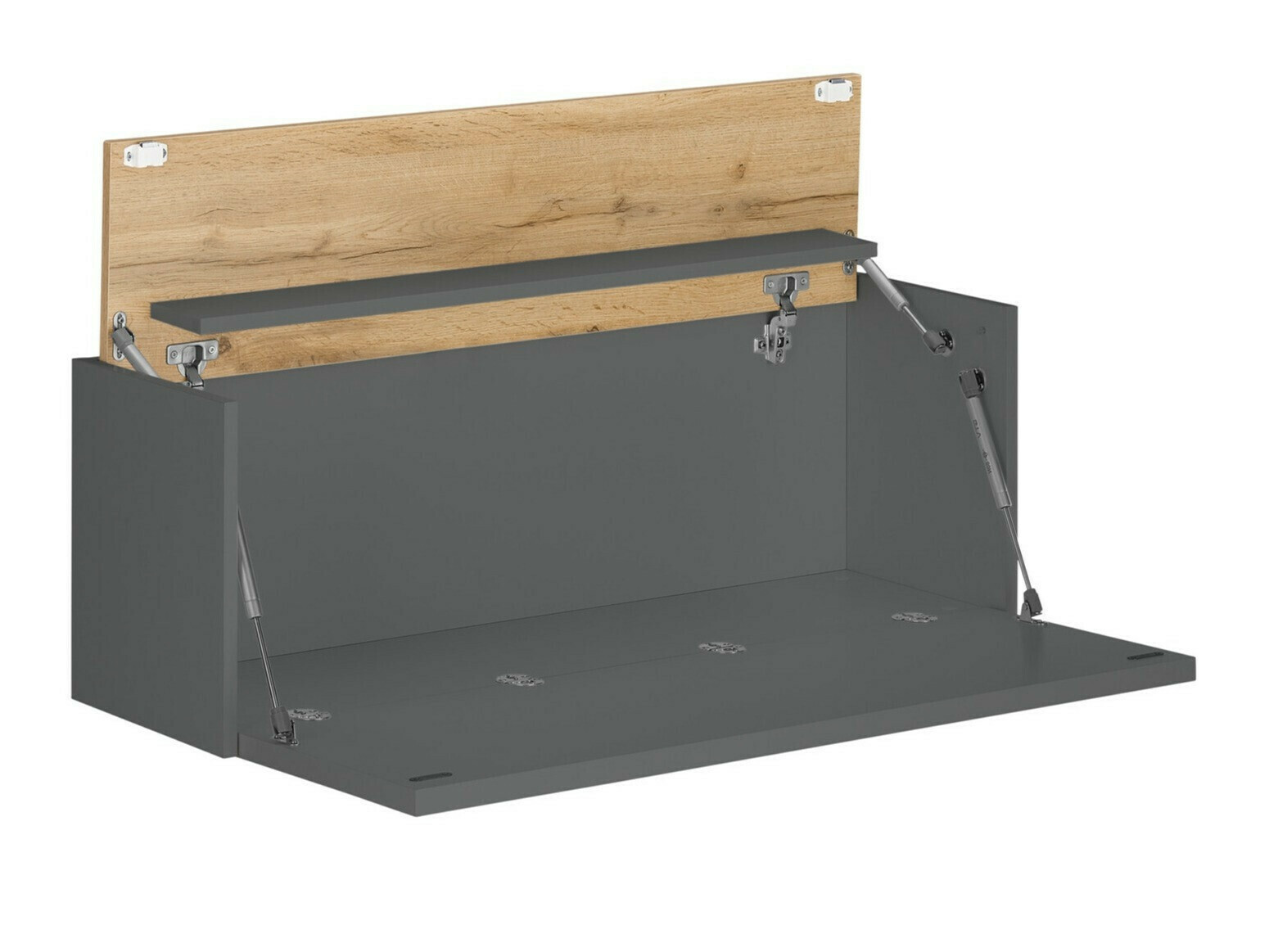 Set de living Elbsori 140 (Antracit + Stejar Wotan)