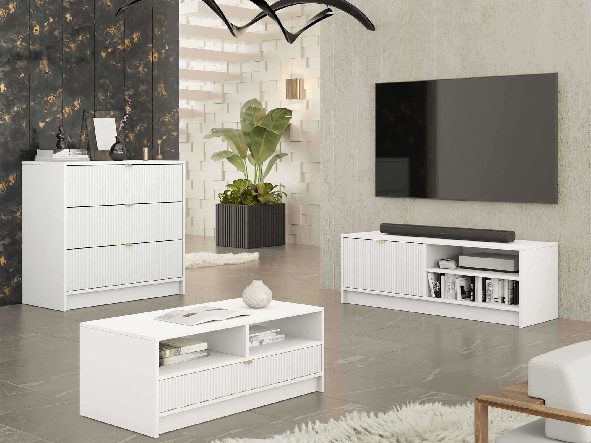 Set camera de zi Comfivo Larmire 108 (Alb)