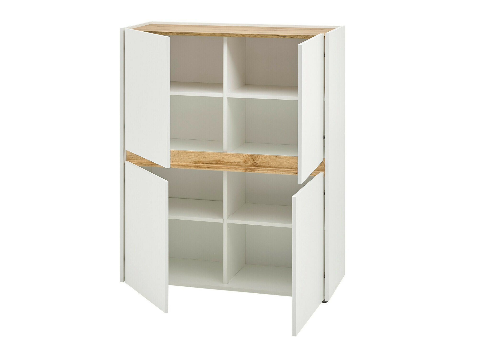 Set de living Elbsori 147 (Alb + Stejar Wotan)