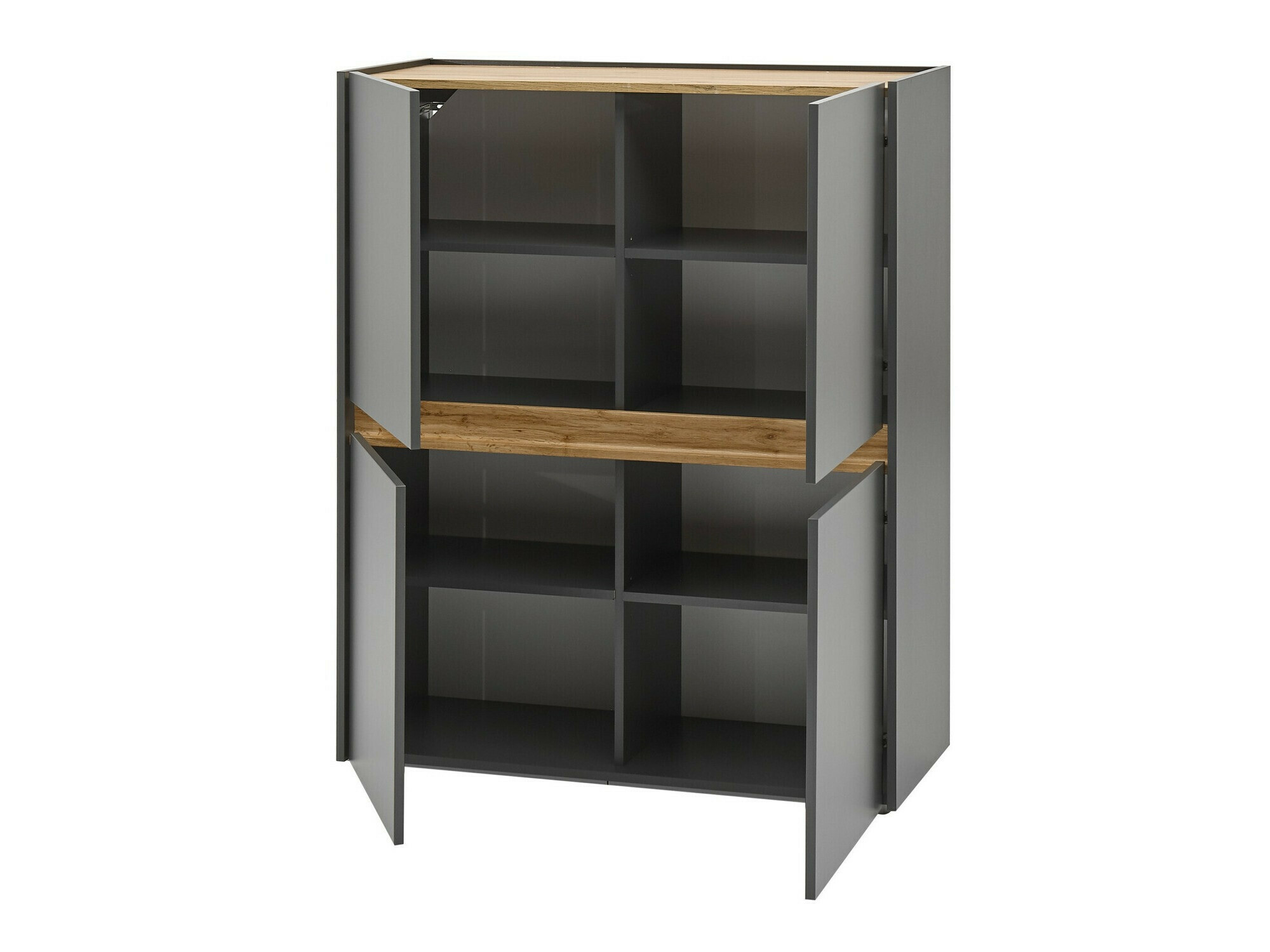 Set de living Elbsori 147 (Antracit + Stejar Wotan)